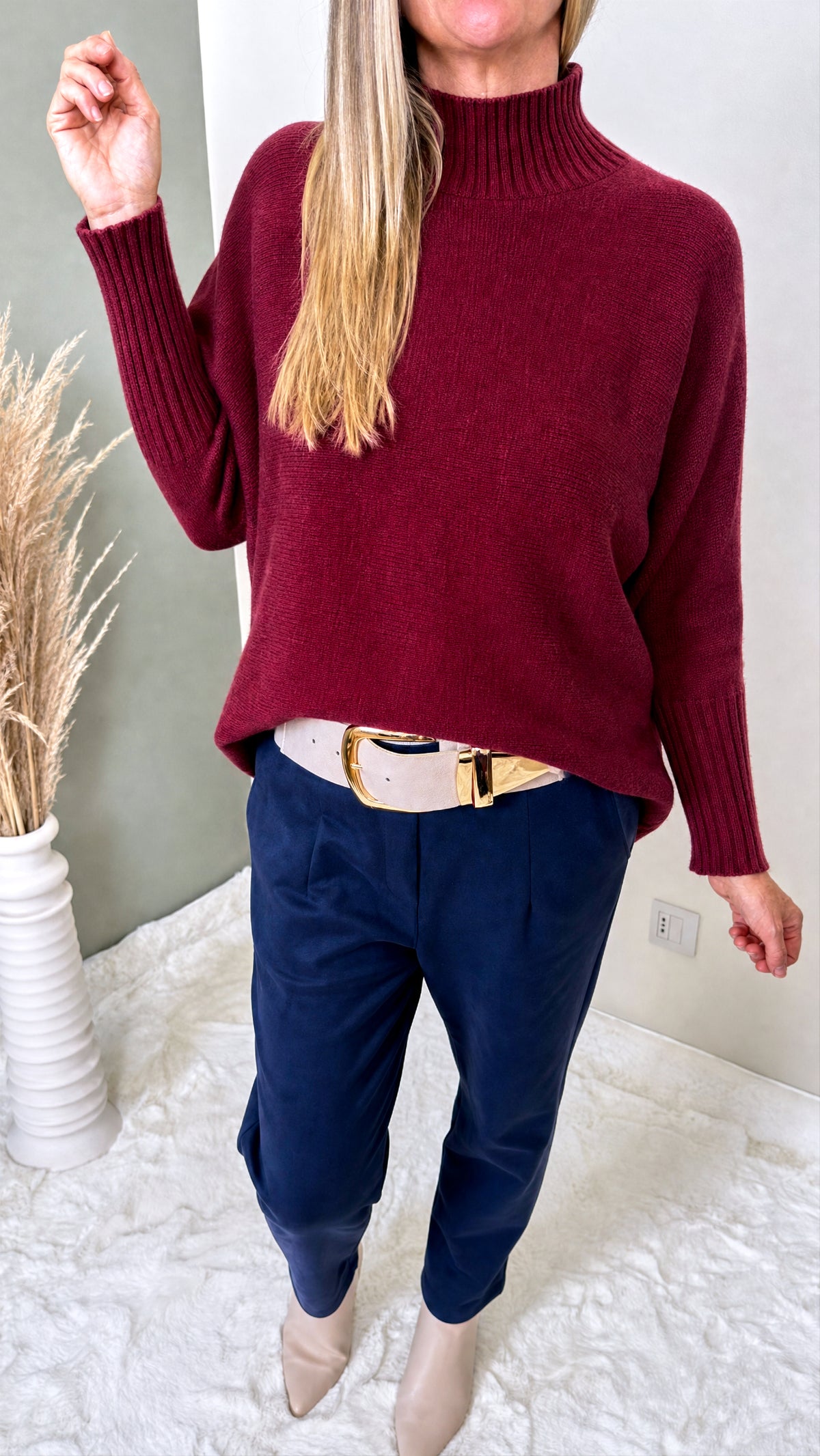 Strickpullover Mila *Bordeaux*