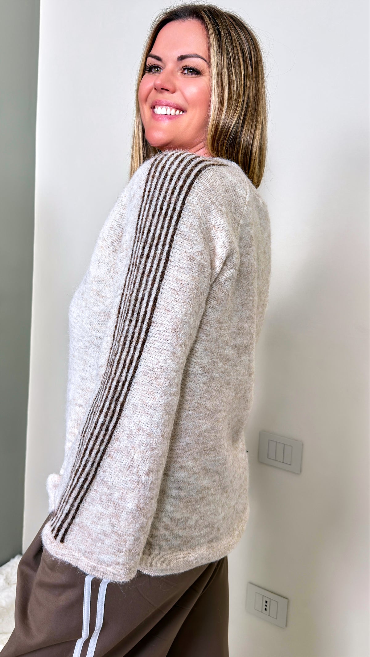 Strickpullover Cinder *Beige*
