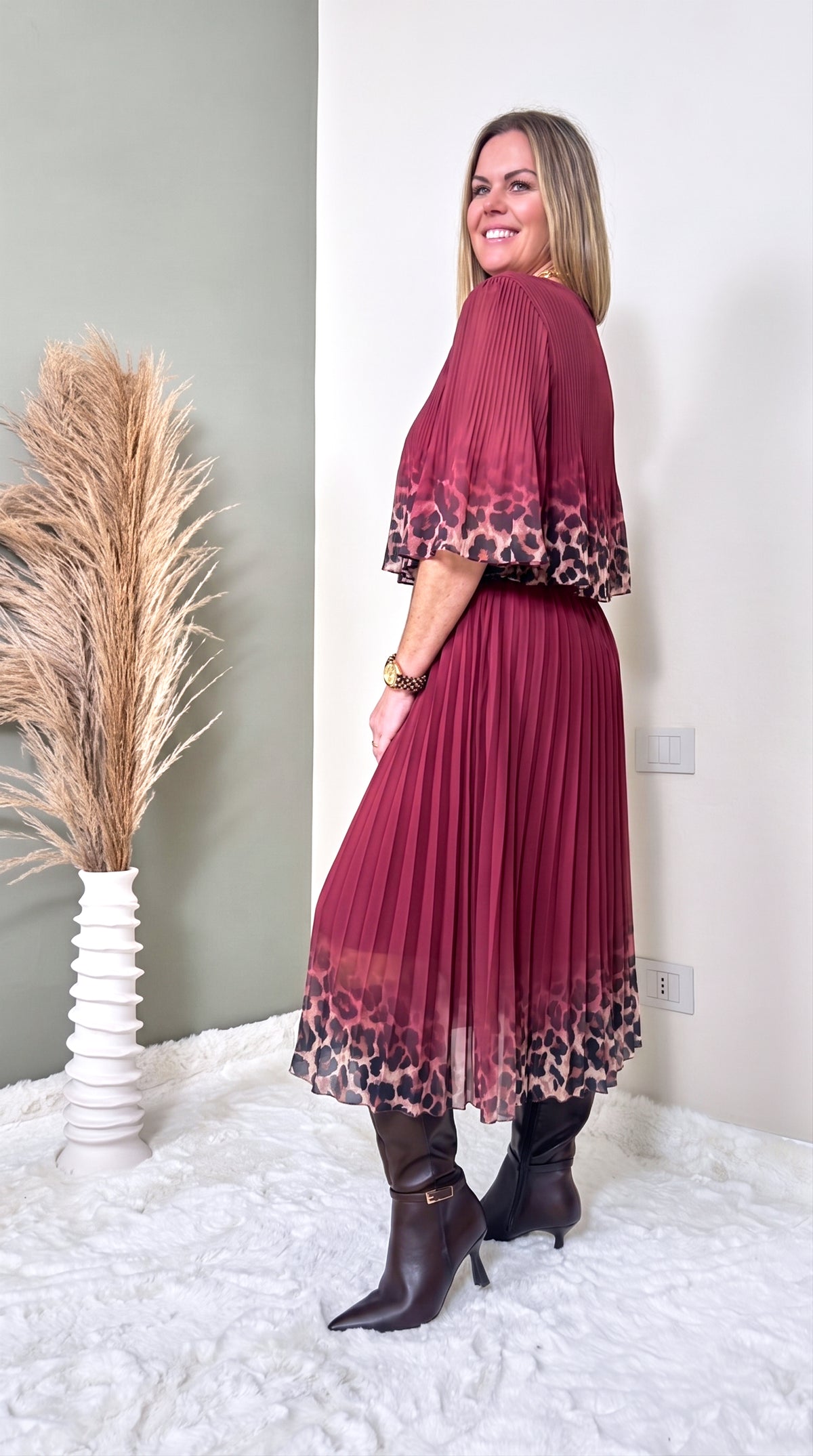 Langes Kleid Harvest Moon *Bordeaux*