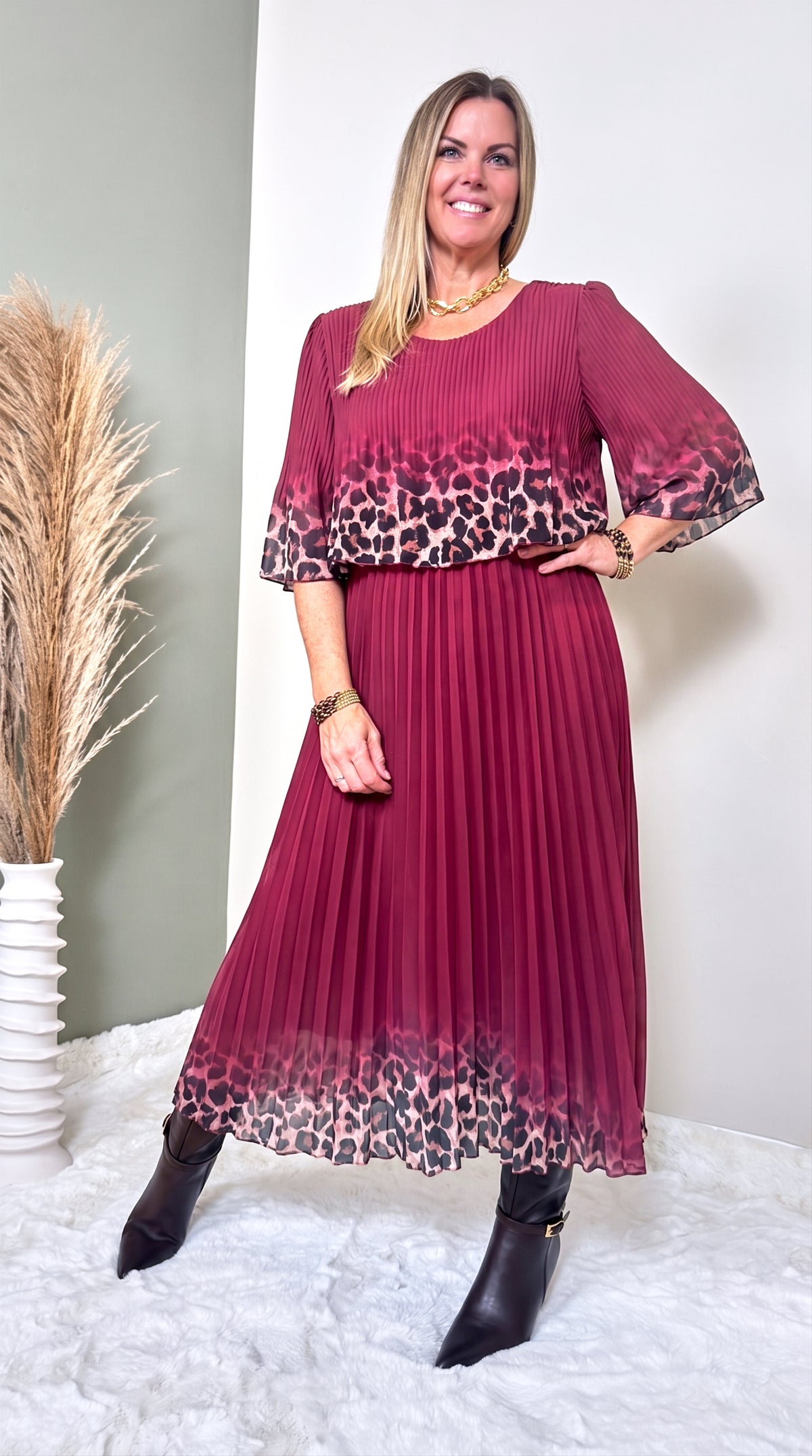 Langes Kleid Harvest Moon *Bordeaux*