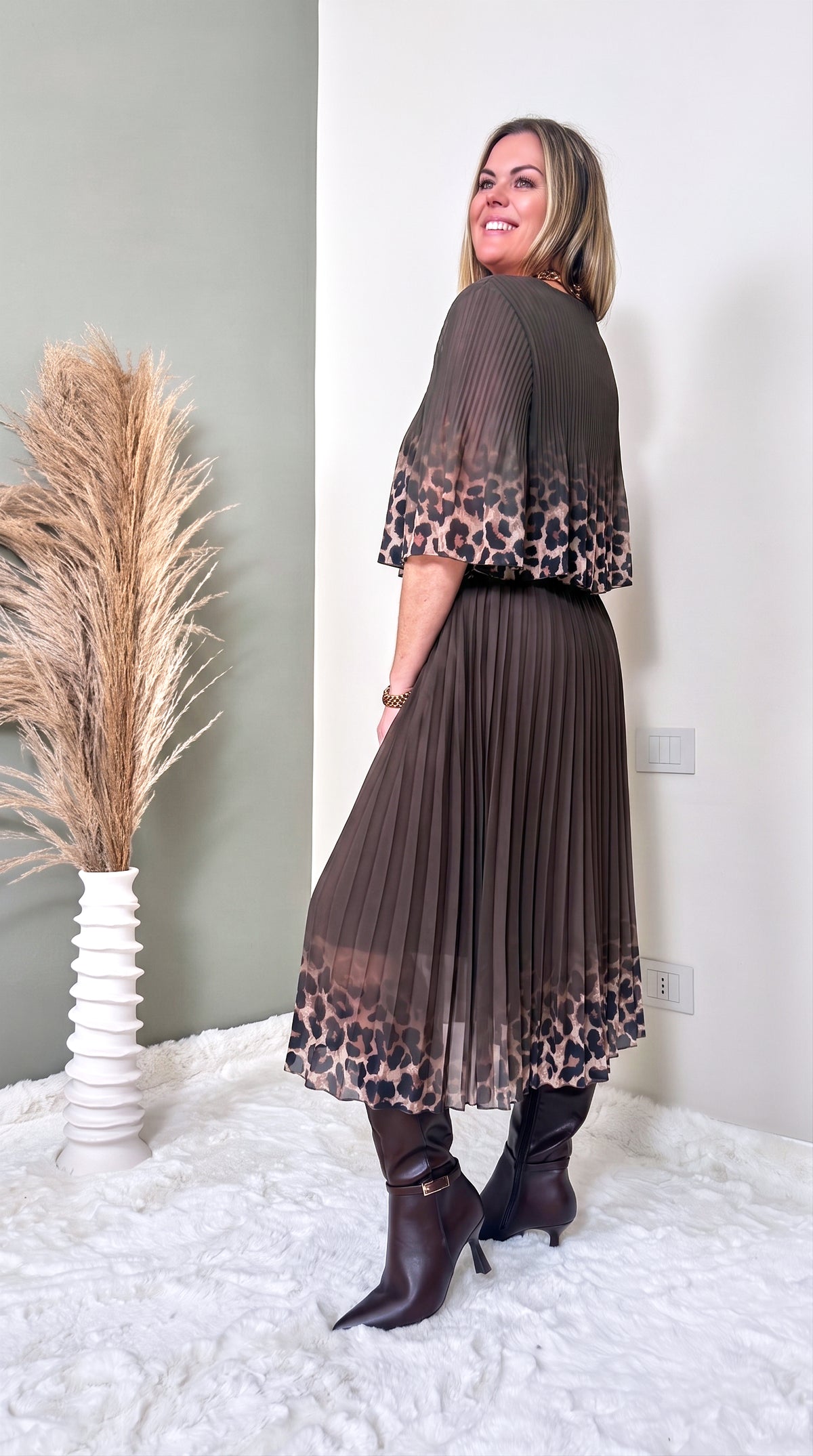 Langes Kleid Harvest Moon *Schoko*