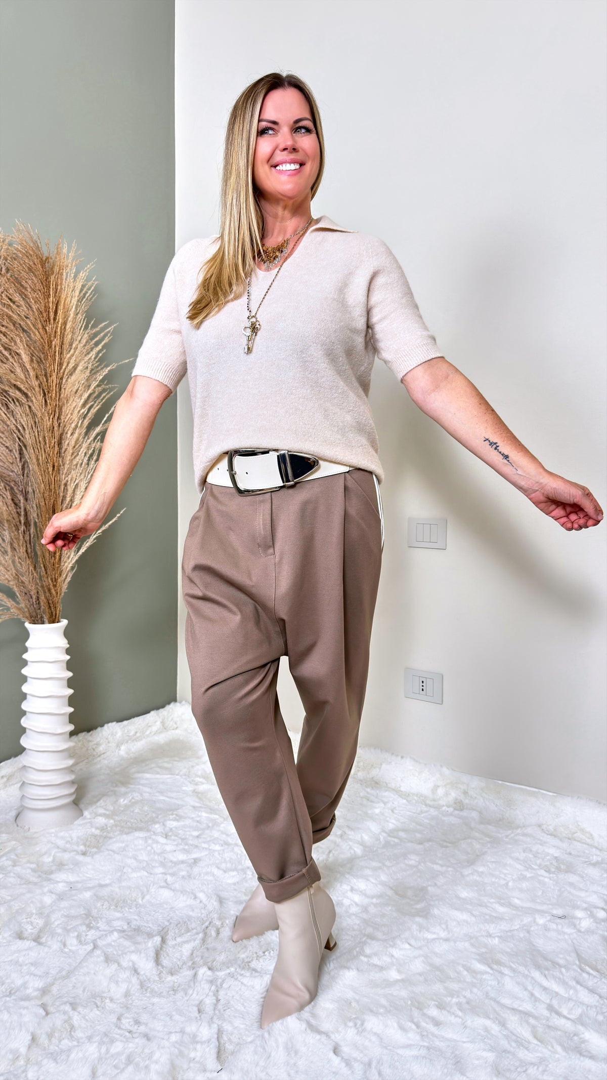 Strickshirt Novara *Beige* - Power of Princess