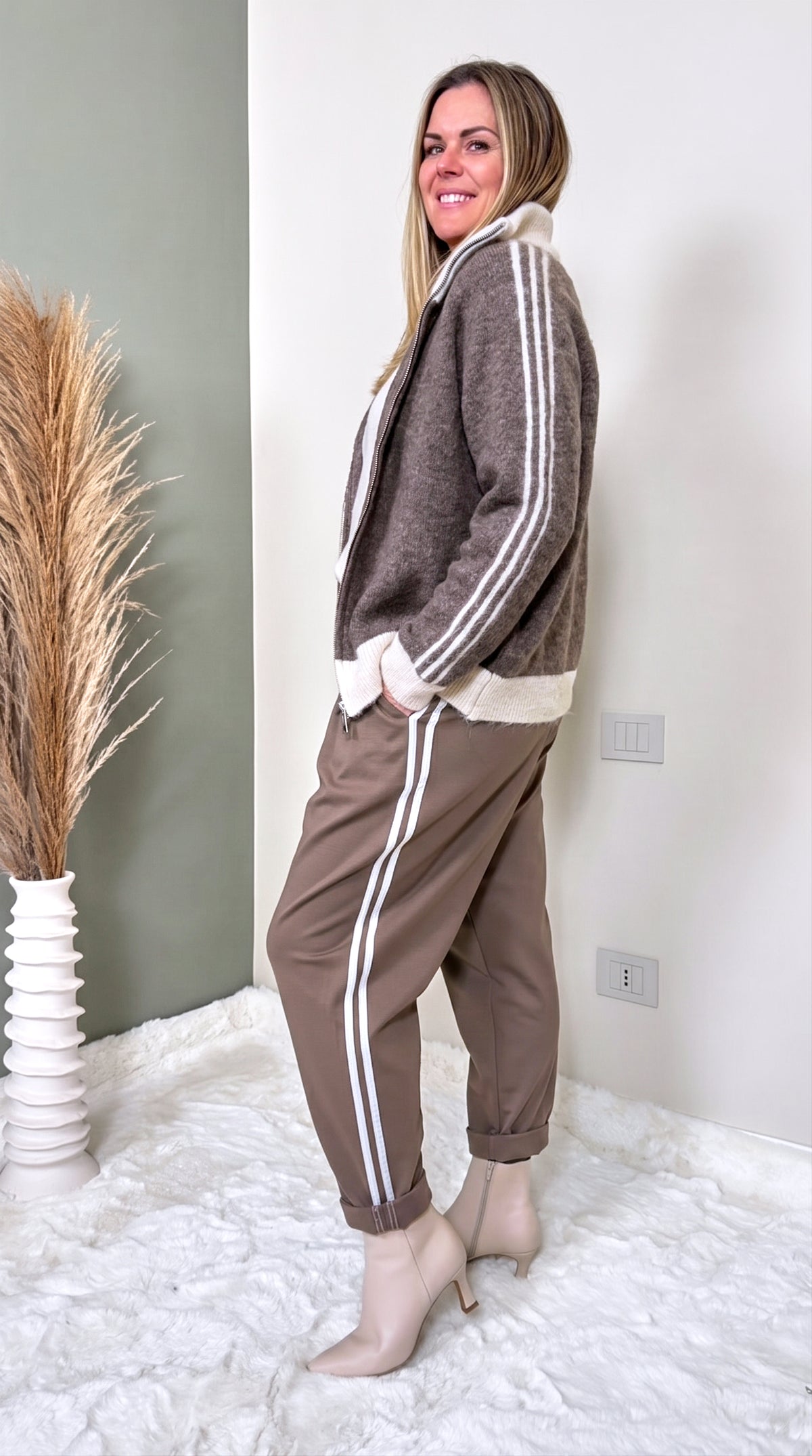 Strickjacke Timber *Taupe*