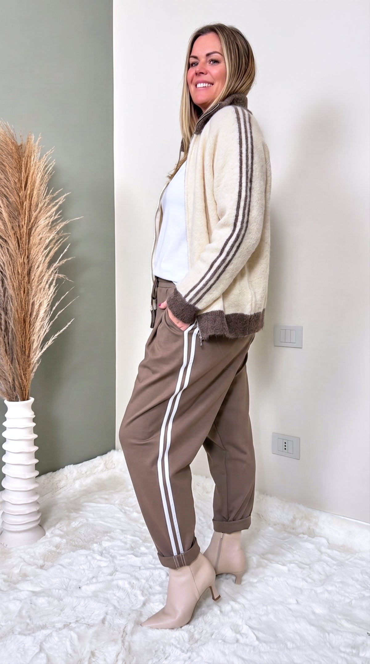 Strickjacke Timber *Creme*