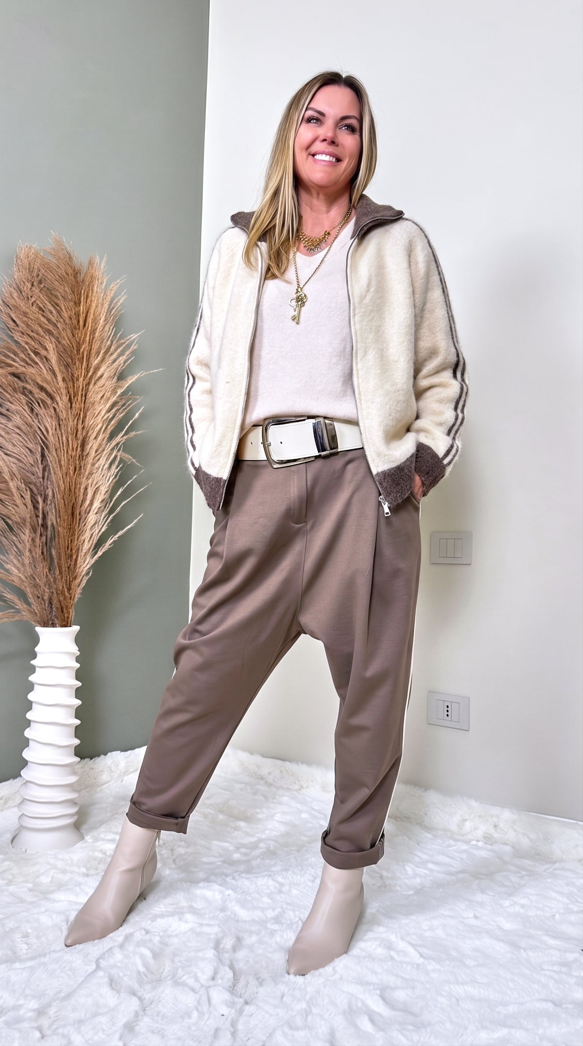 Strickjacke Timber *Creme*
