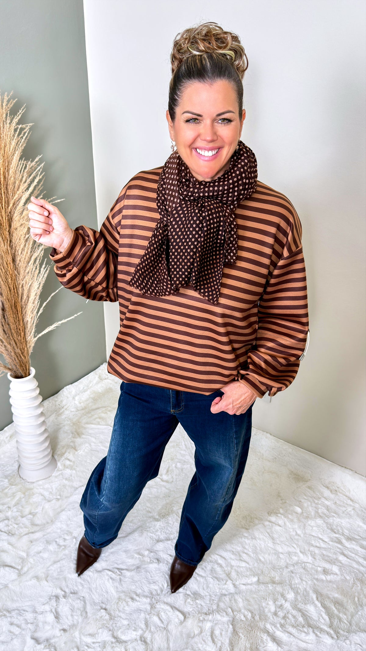 Sweatshirt Solaya *Camel/Schoko*
