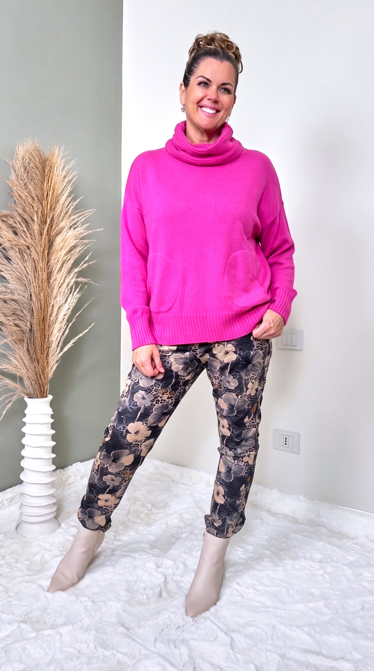 Rollkragenpullover Tabarca  *Pink*