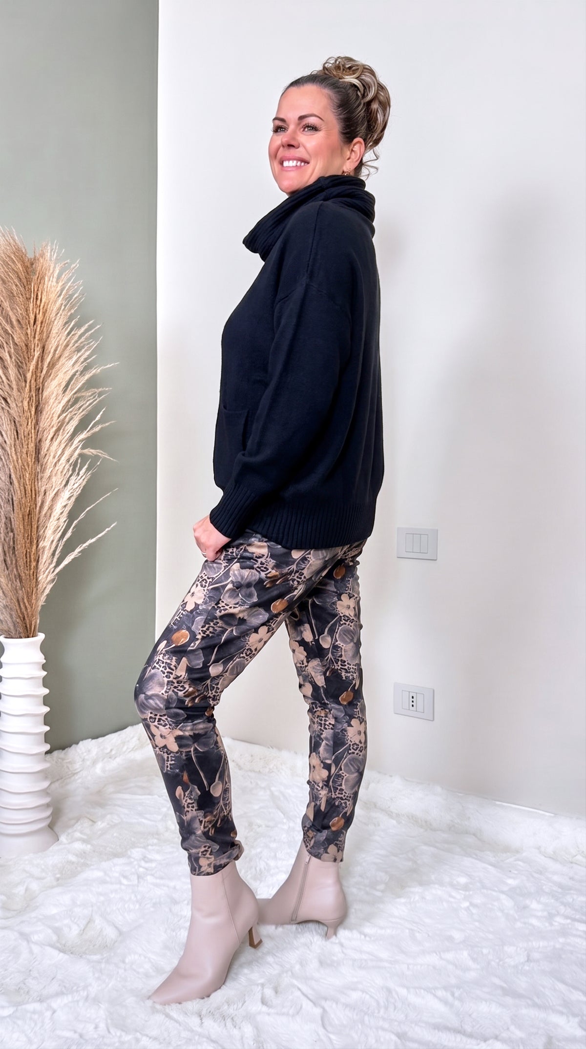 Rollkragenpullover Tabarca  *Schwarz*