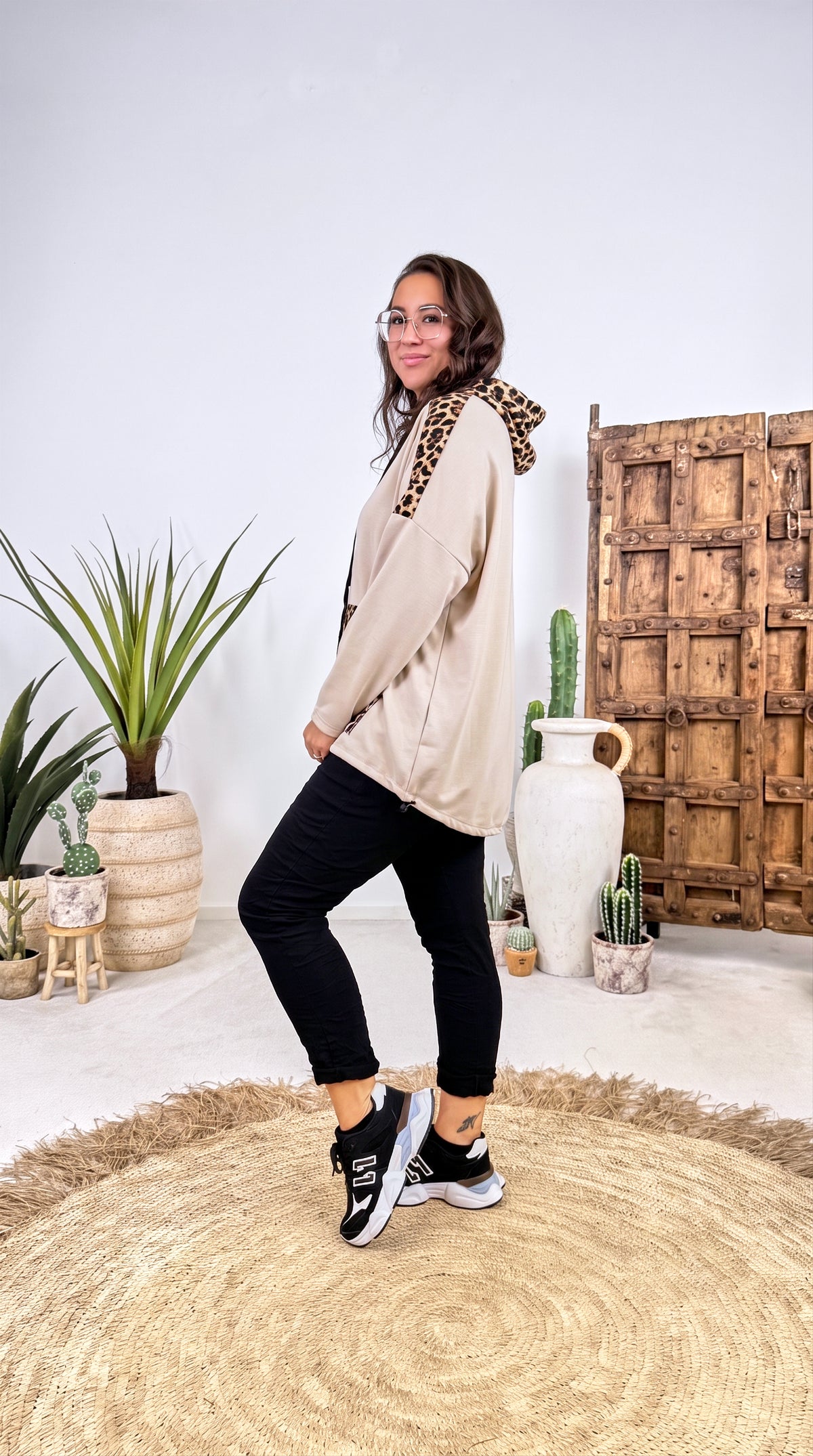 Hoodie Leopard Canyon *Camel*