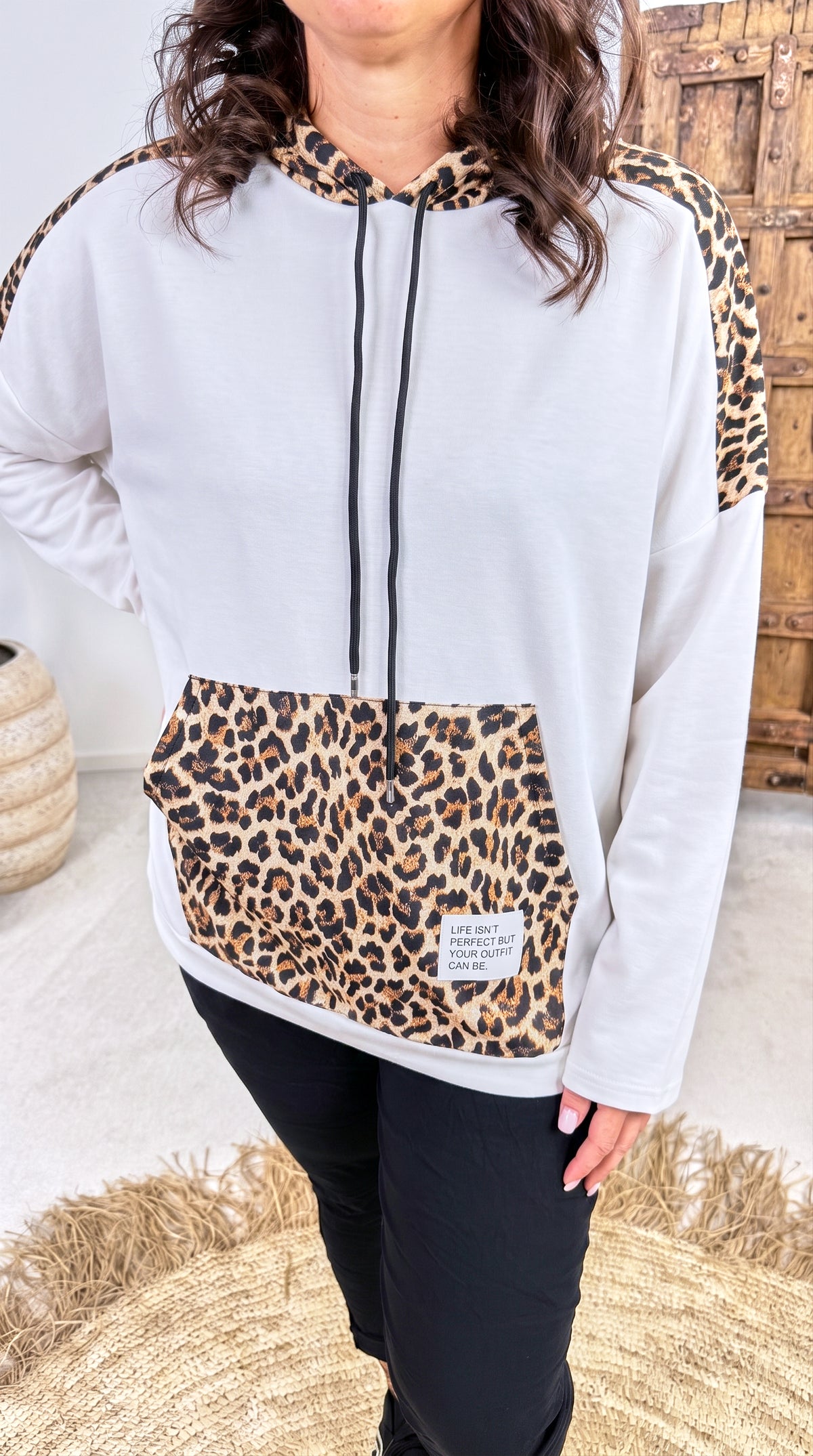 Hoodie Leopard Canyon *Weiß*