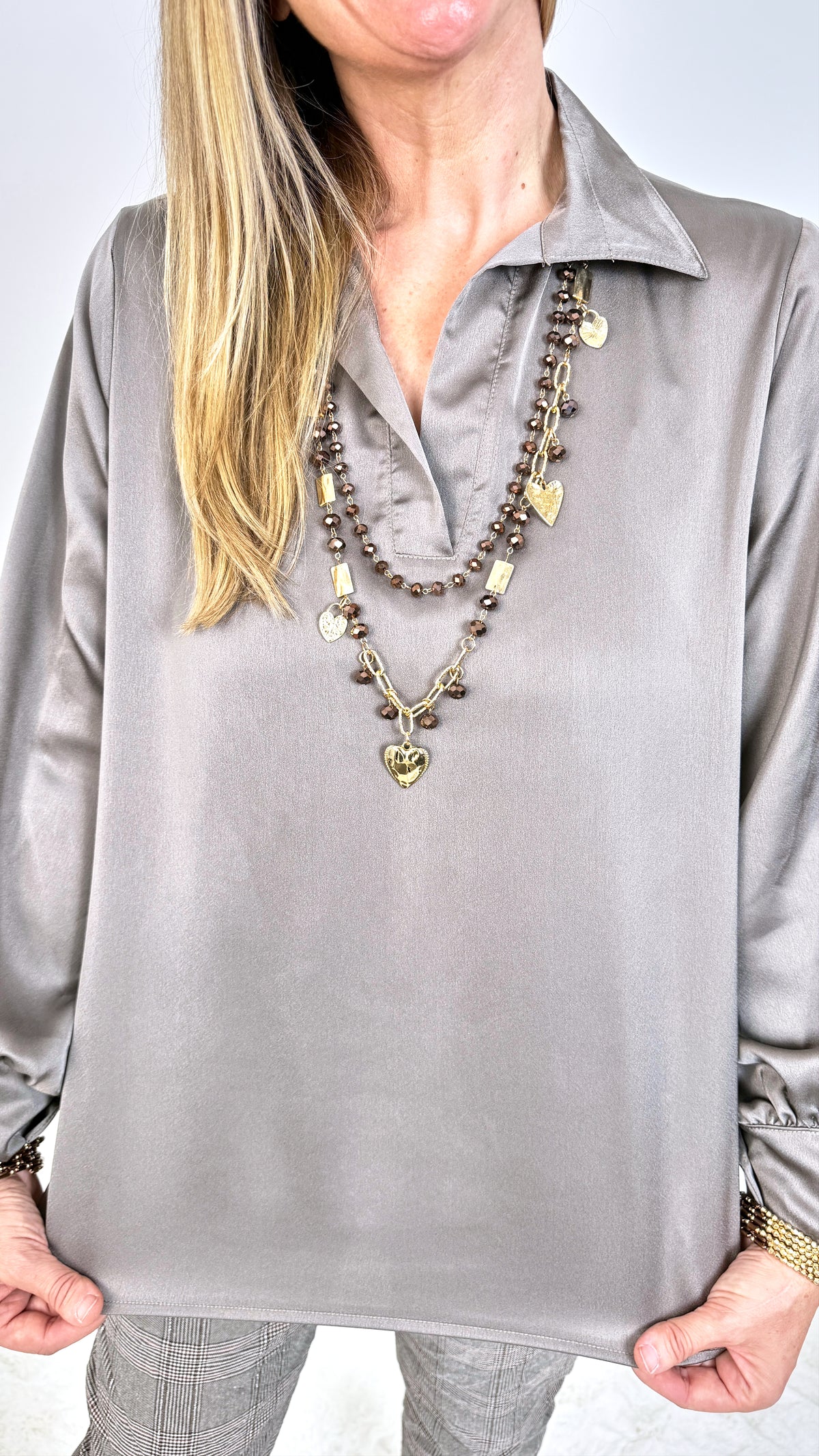 Bluse Willow Fields *Taupe*