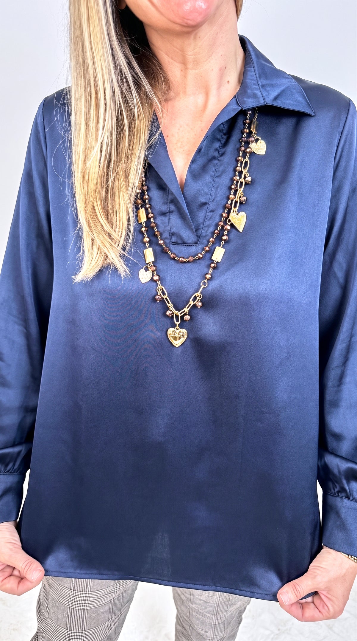 Bluse Willow Fields *Blau*