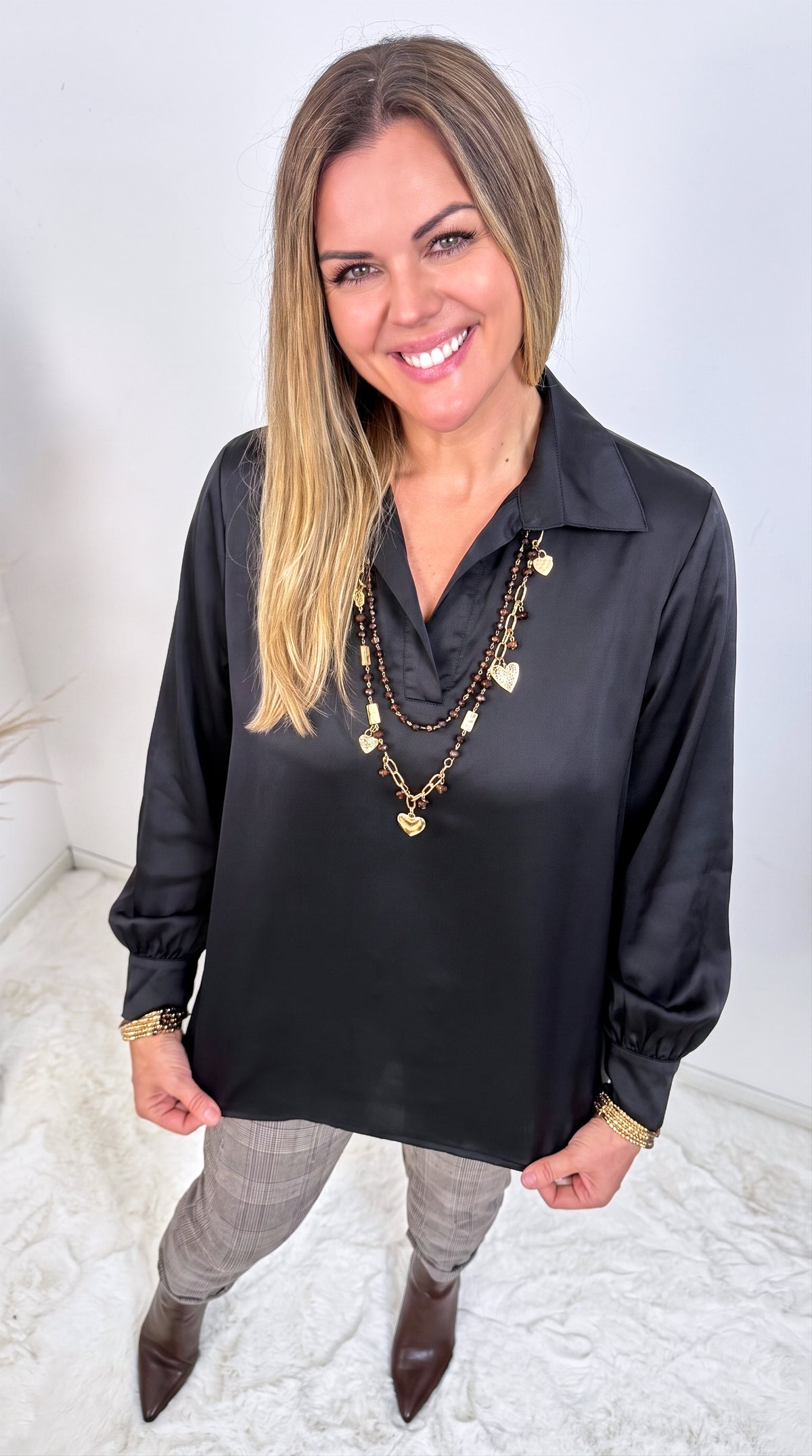Bluse Willow Fields *Schwarz*