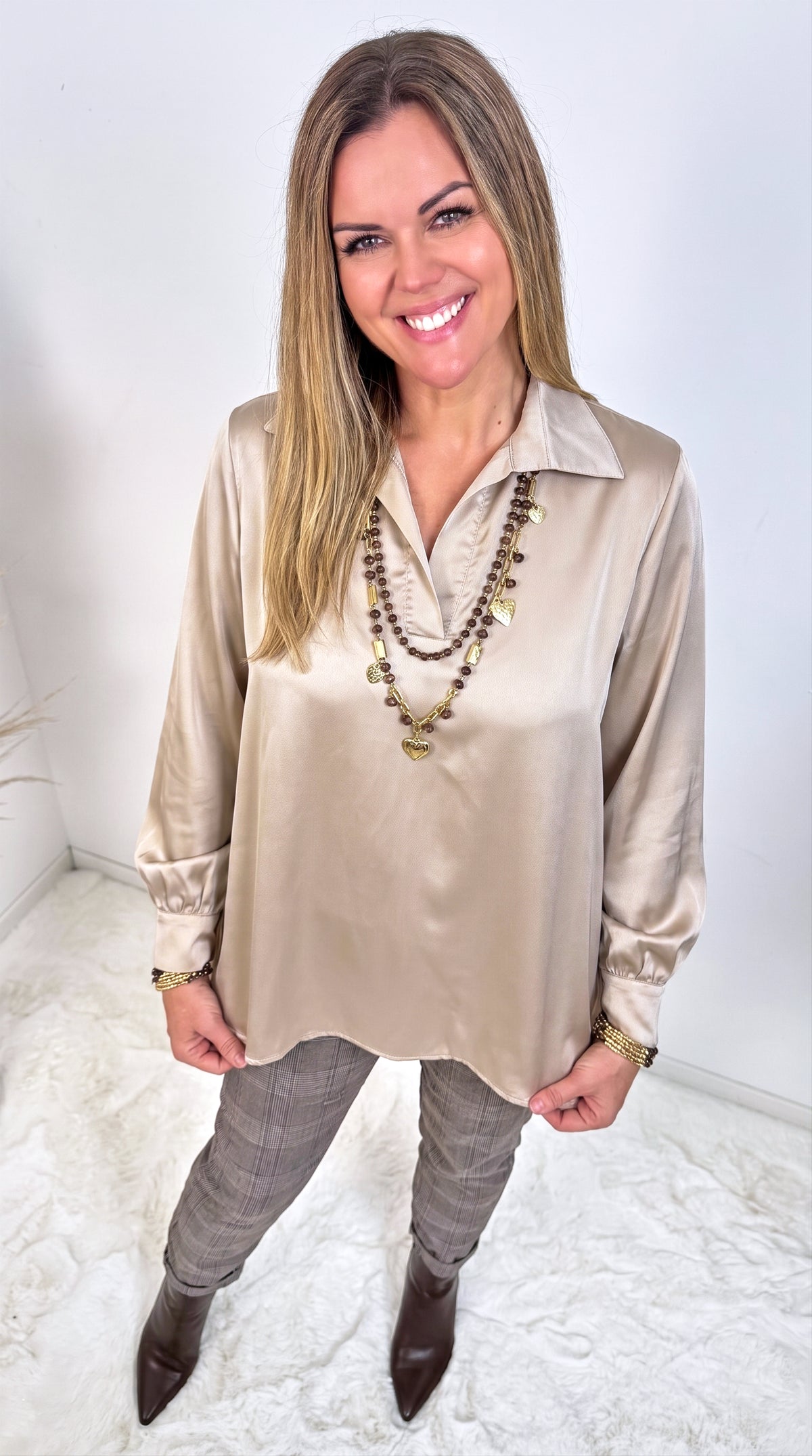 Bluse Willow Fields *Beige*