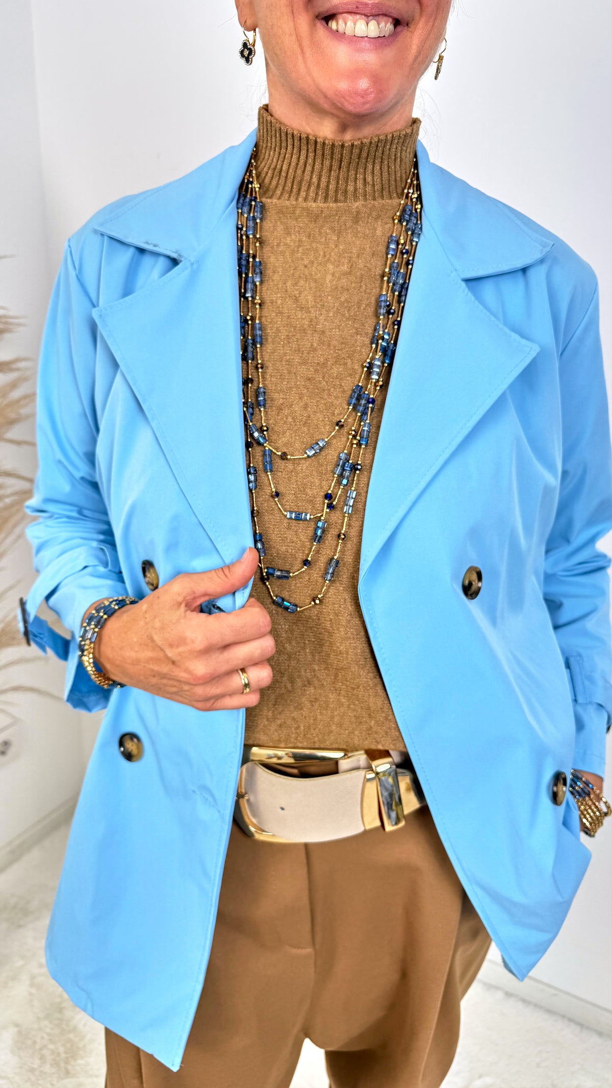 Trenchcoat Wilhelmina *Blau*