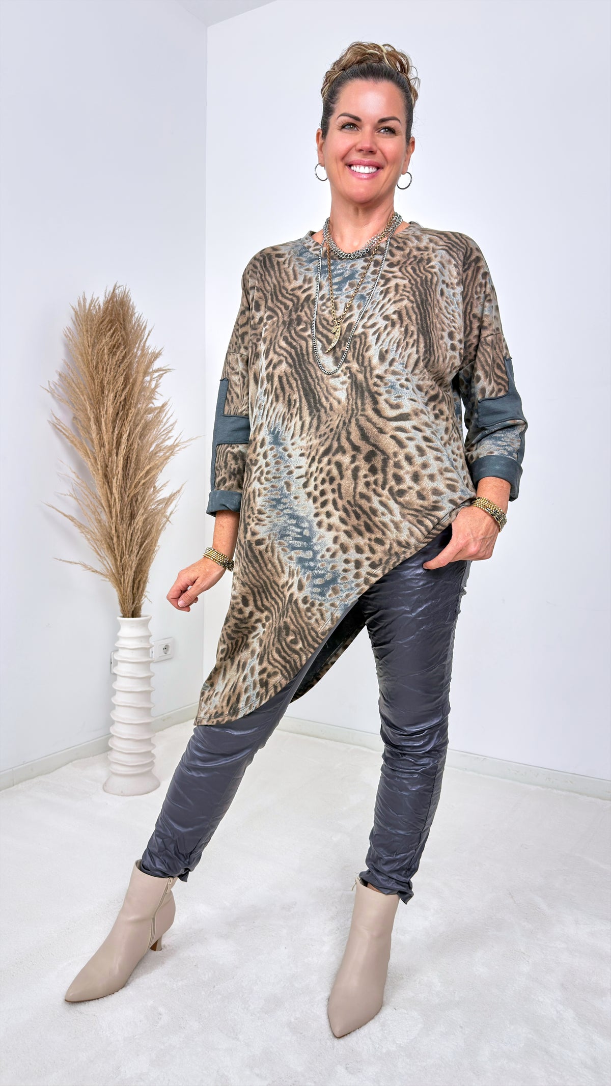 Sweatshirt Marisol Fey *Grau*
