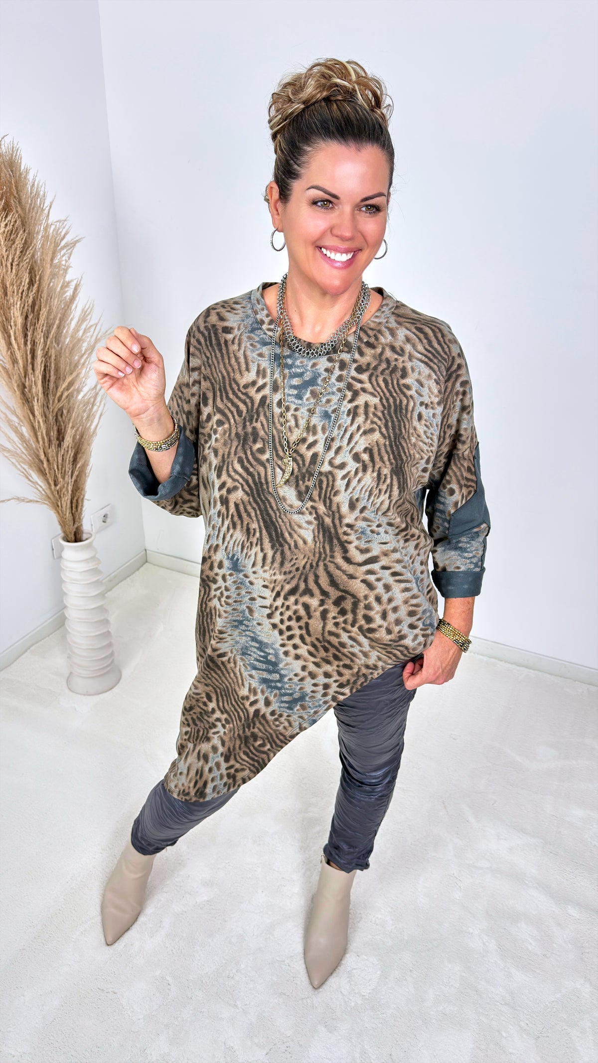Sweatshirt Marisol Fey *Grau*