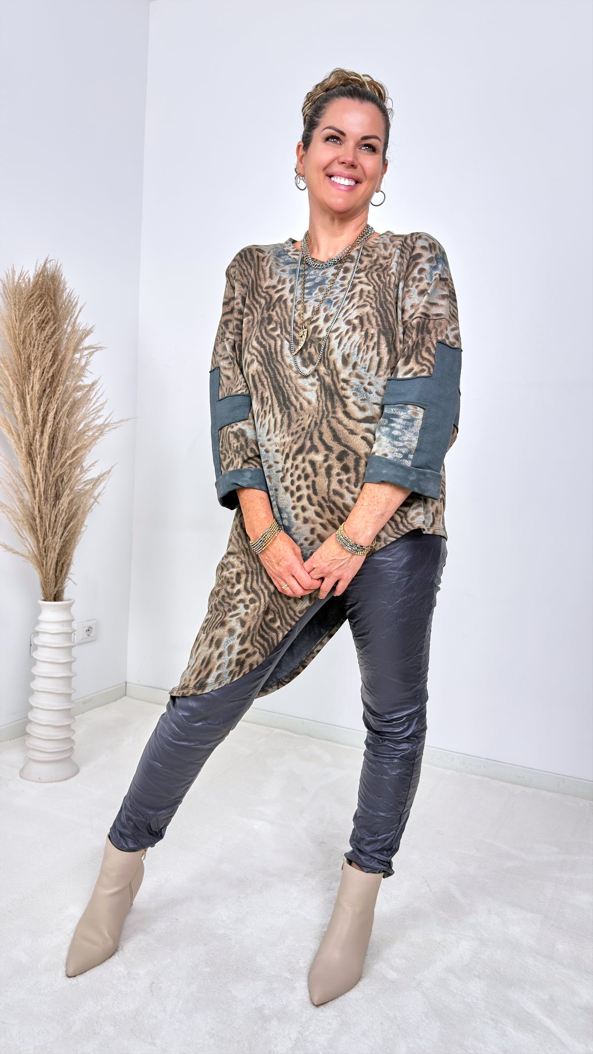 Sweatshirt Marisol Fey *Grau*
