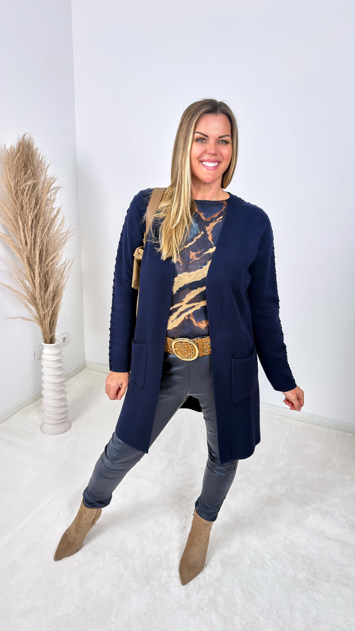 Strickjacke Nordic Fable *Dunkelblau*