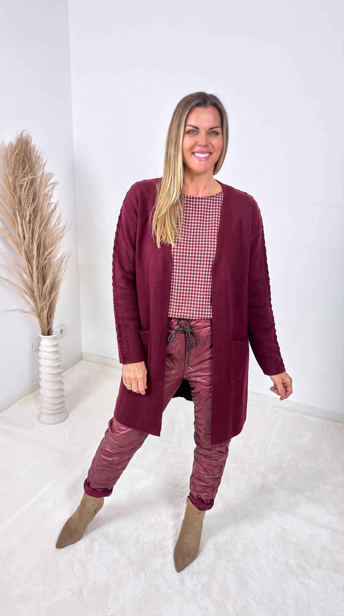 Strickjacke Nordic Fable *Bordeaux*