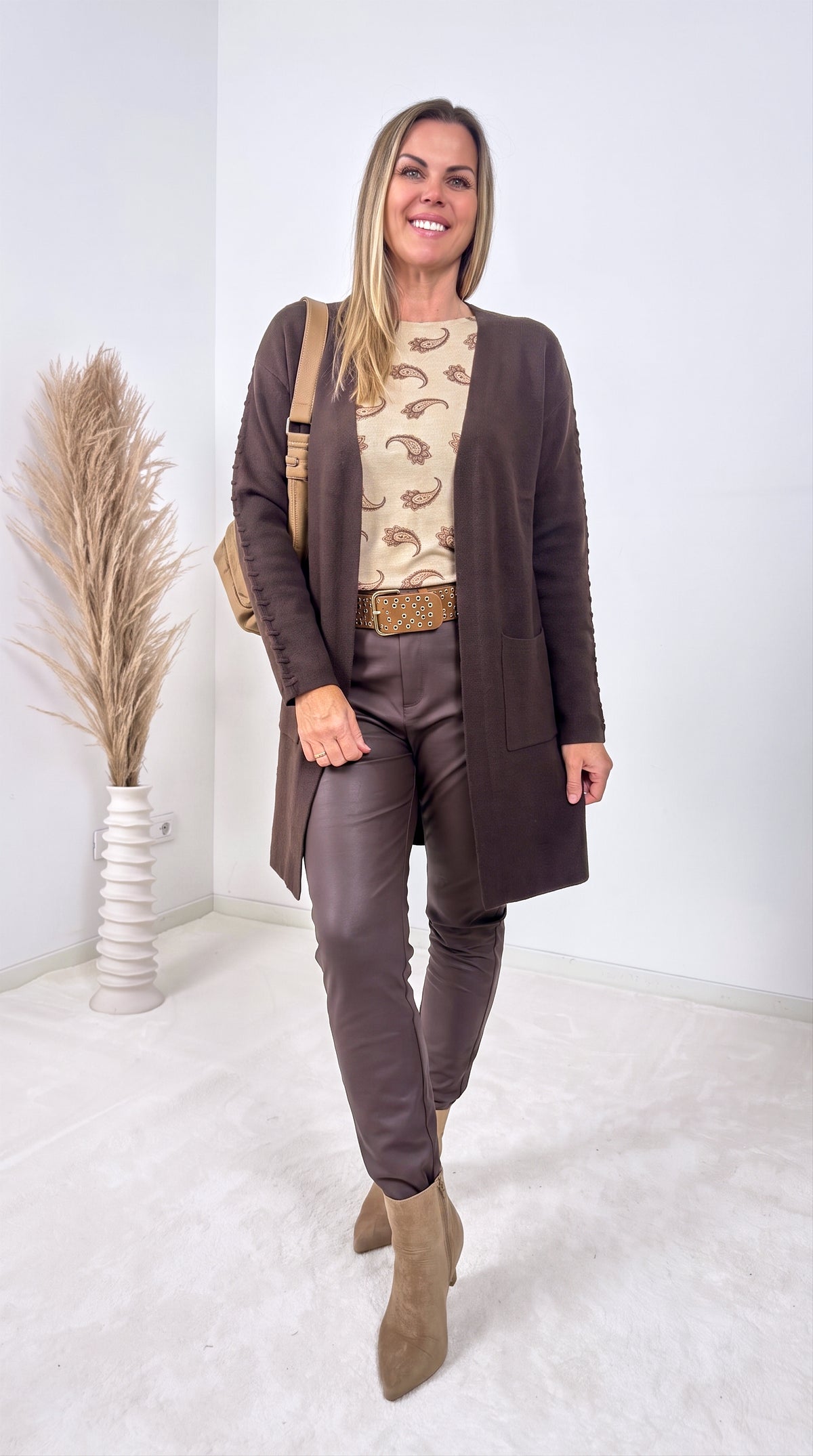 Strickjacke Nordic Fable *Schoko*