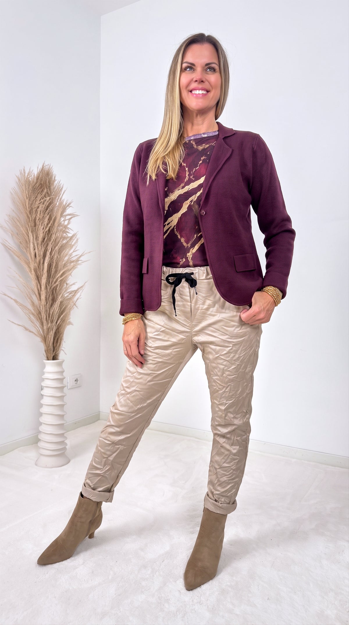Strick-Blazer Anouk *Bordeaux*