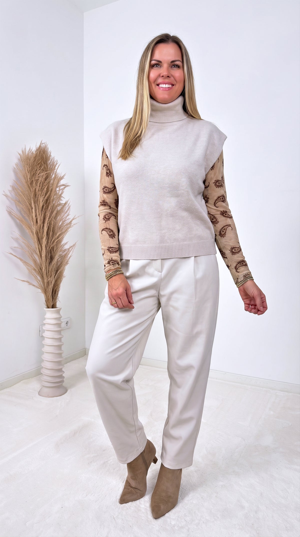 Rollkragenshirt Cortona *Creme*
