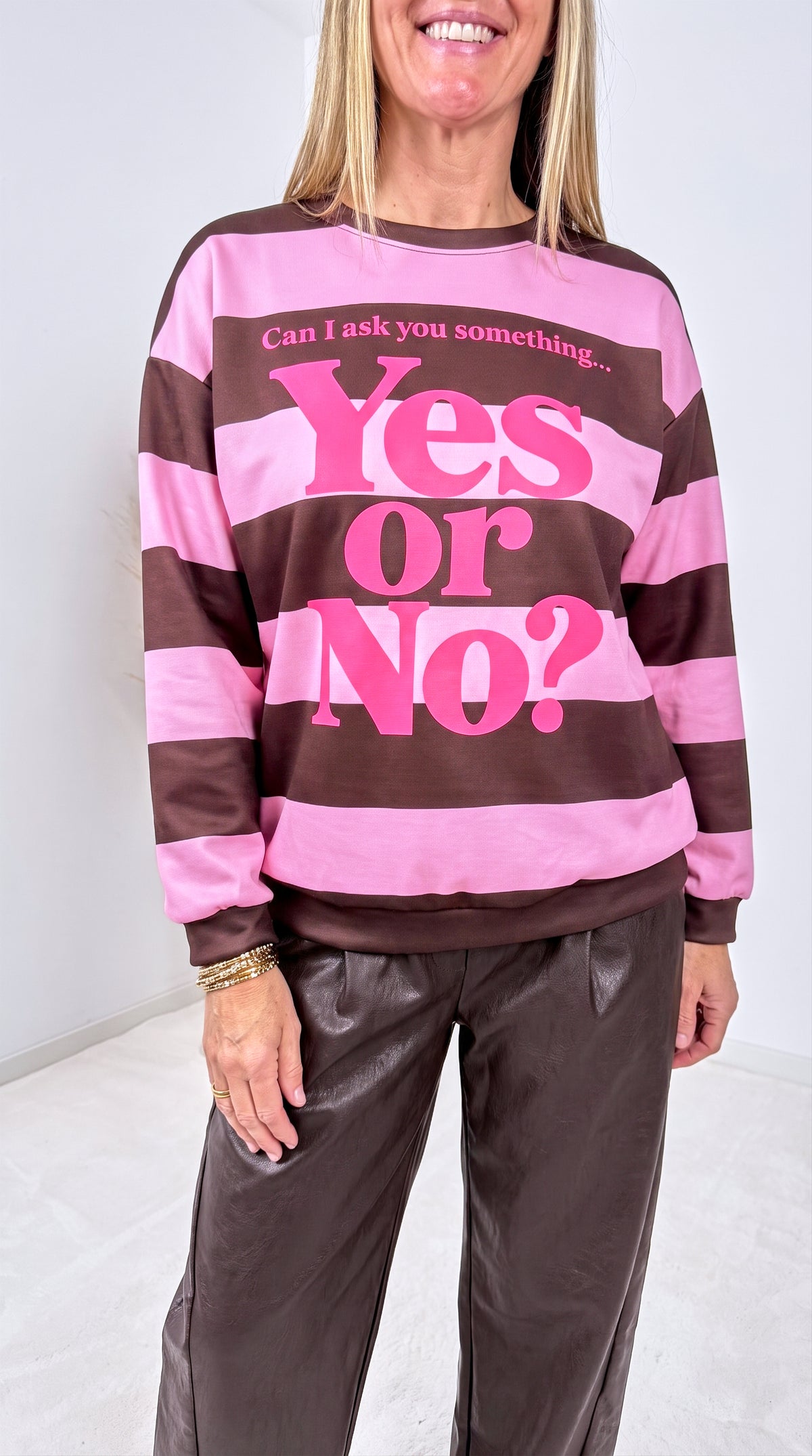 Sweatshirt Nova Statement *Rosa/Schoko*