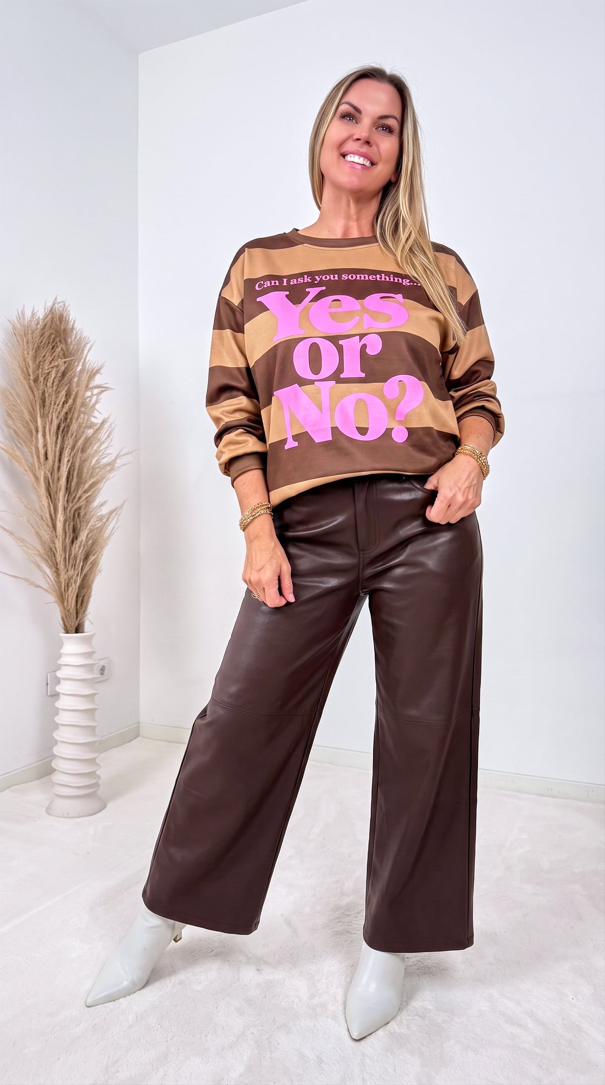 Sweatshirt Nova Statement *Camel/Schoko*