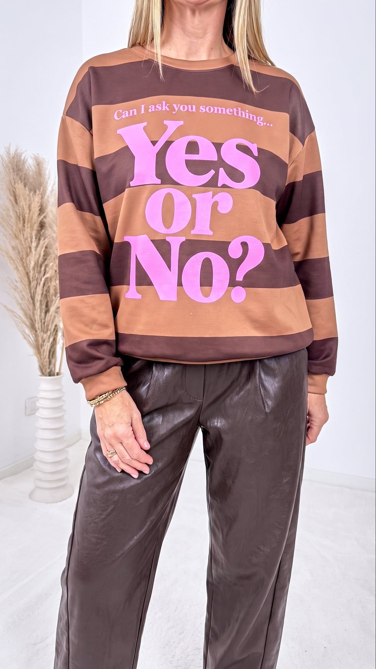 Sweatshirt Nova Statement *Camel/Schoko*
