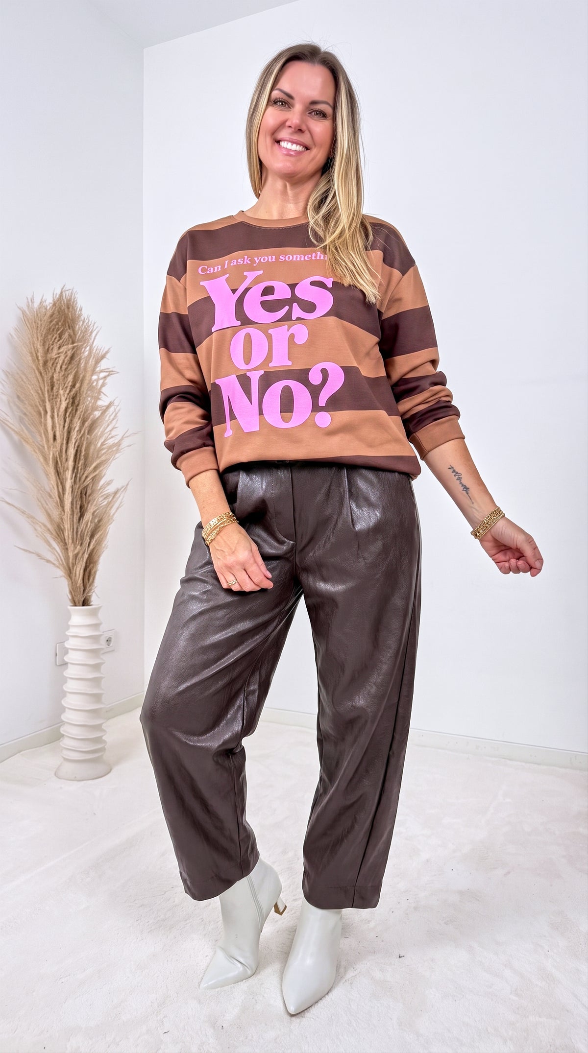 Sweatshirt Nova Statement *Camel/Schoko*