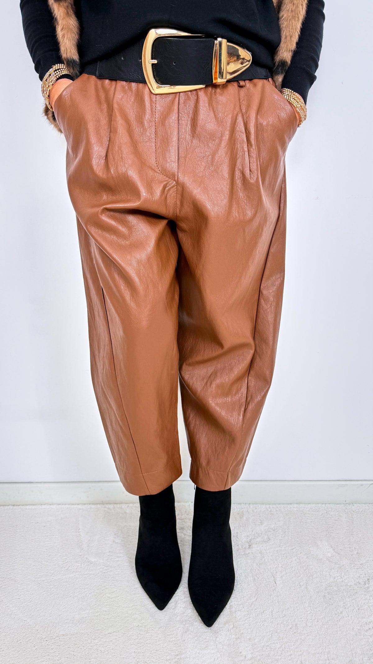 Hose Satin Luxe *Camel*
