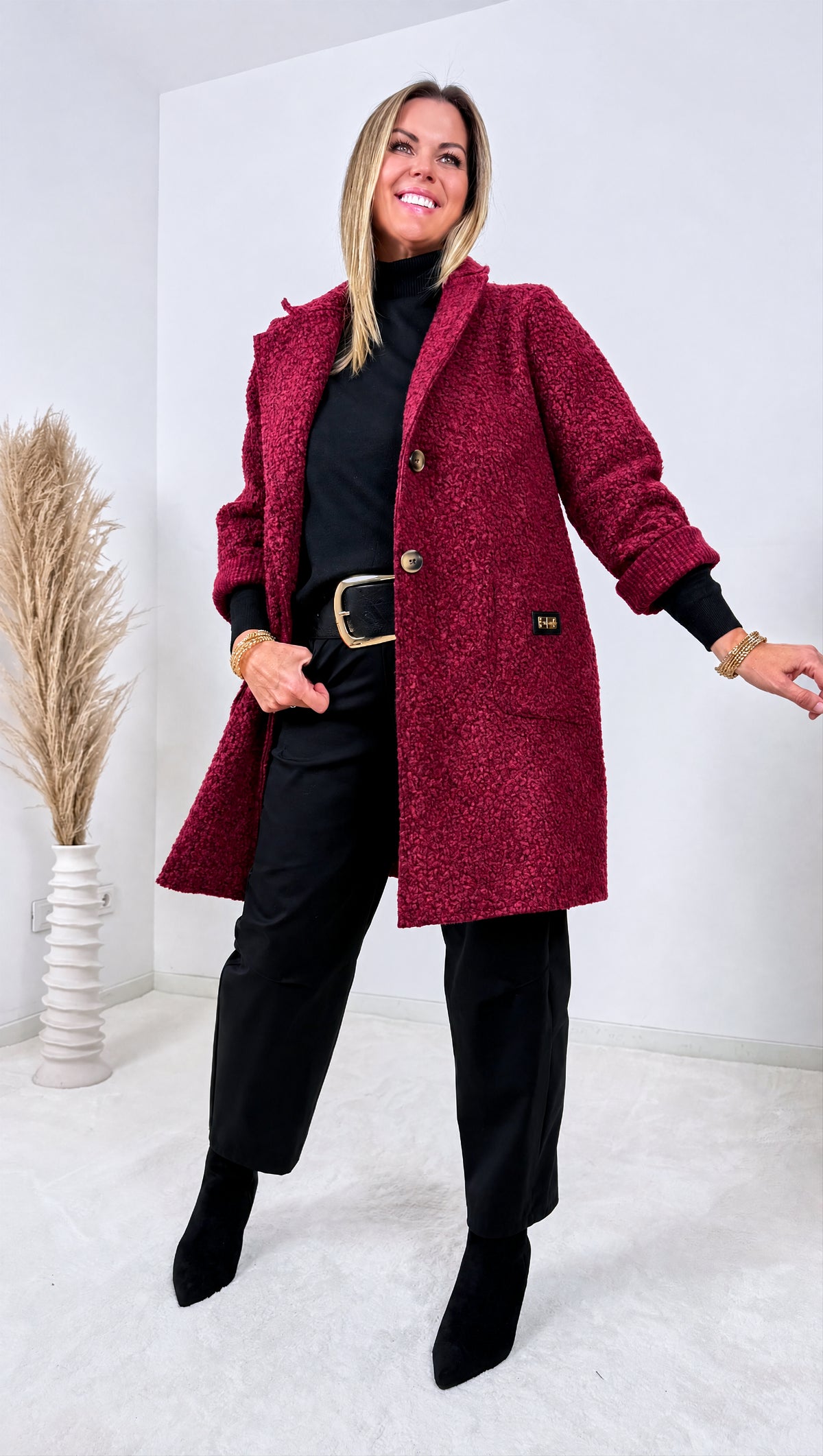 Boucle Mantel Nadir *Bordeaux*