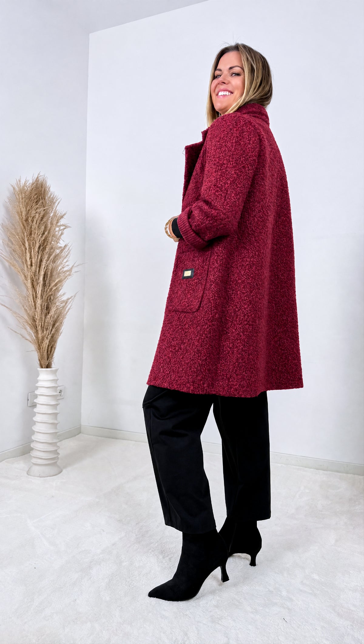 Boucle Mantel Nadir *Bordeaux*