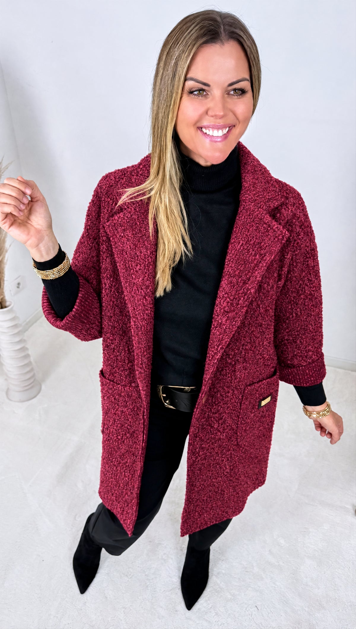 Boucle Mantel Nadir *Bordeaux*