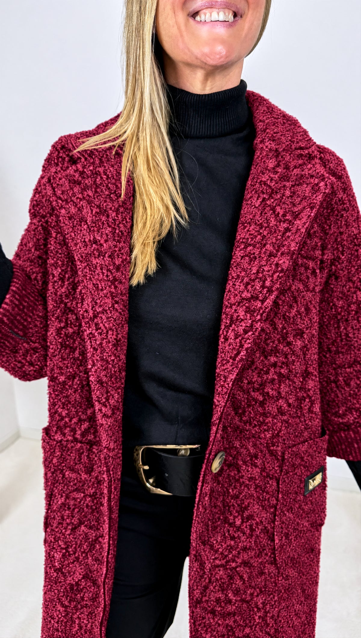 Boucle Mantel Nadir *Bordeaux*