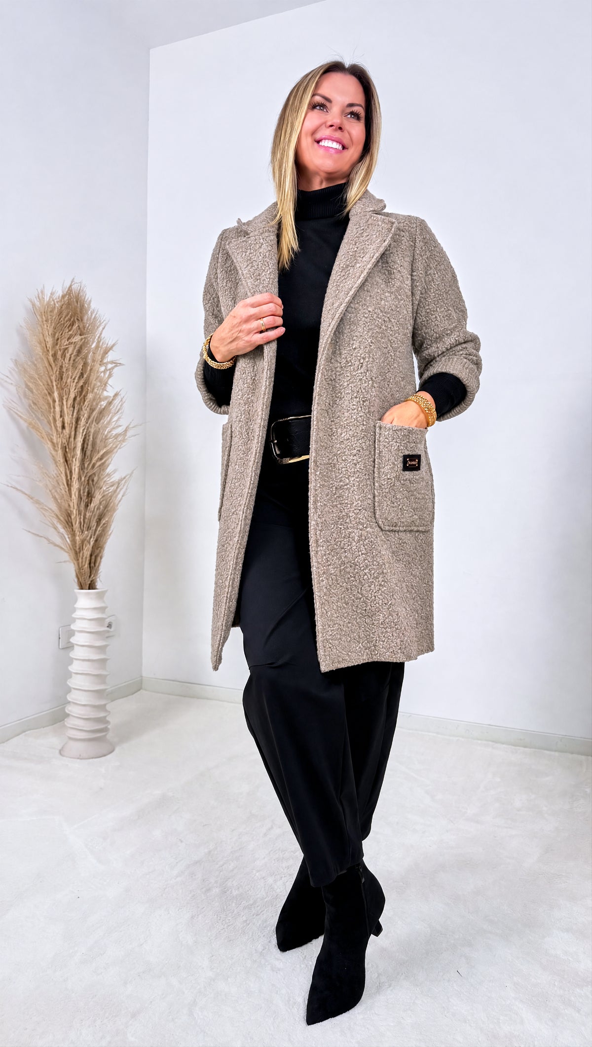 Boucle Mantel Nadir *Taupe*