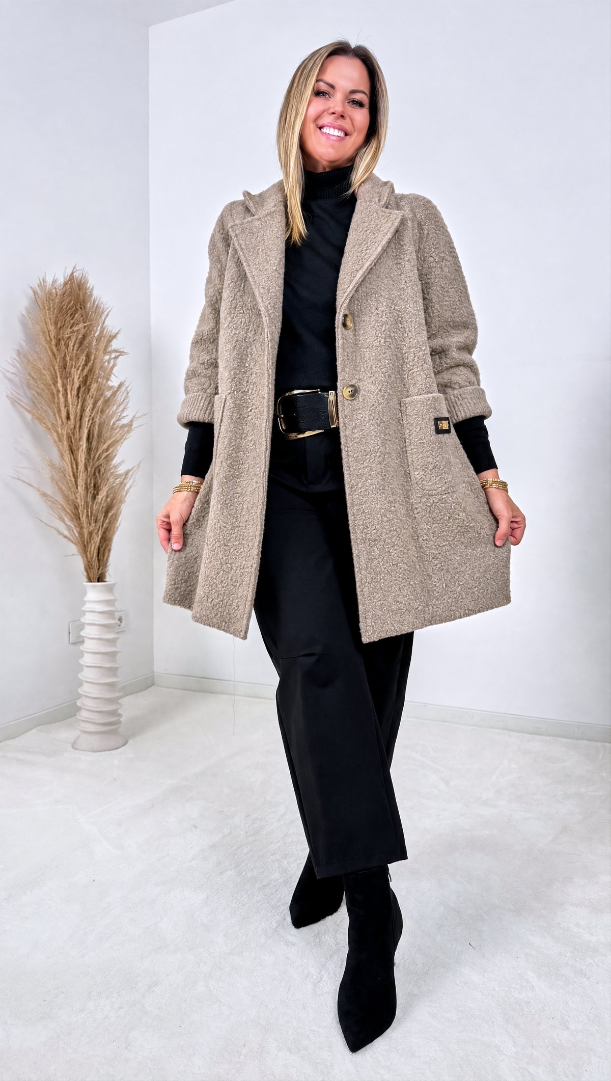 Boucle Mantel Nadir *Taupe*