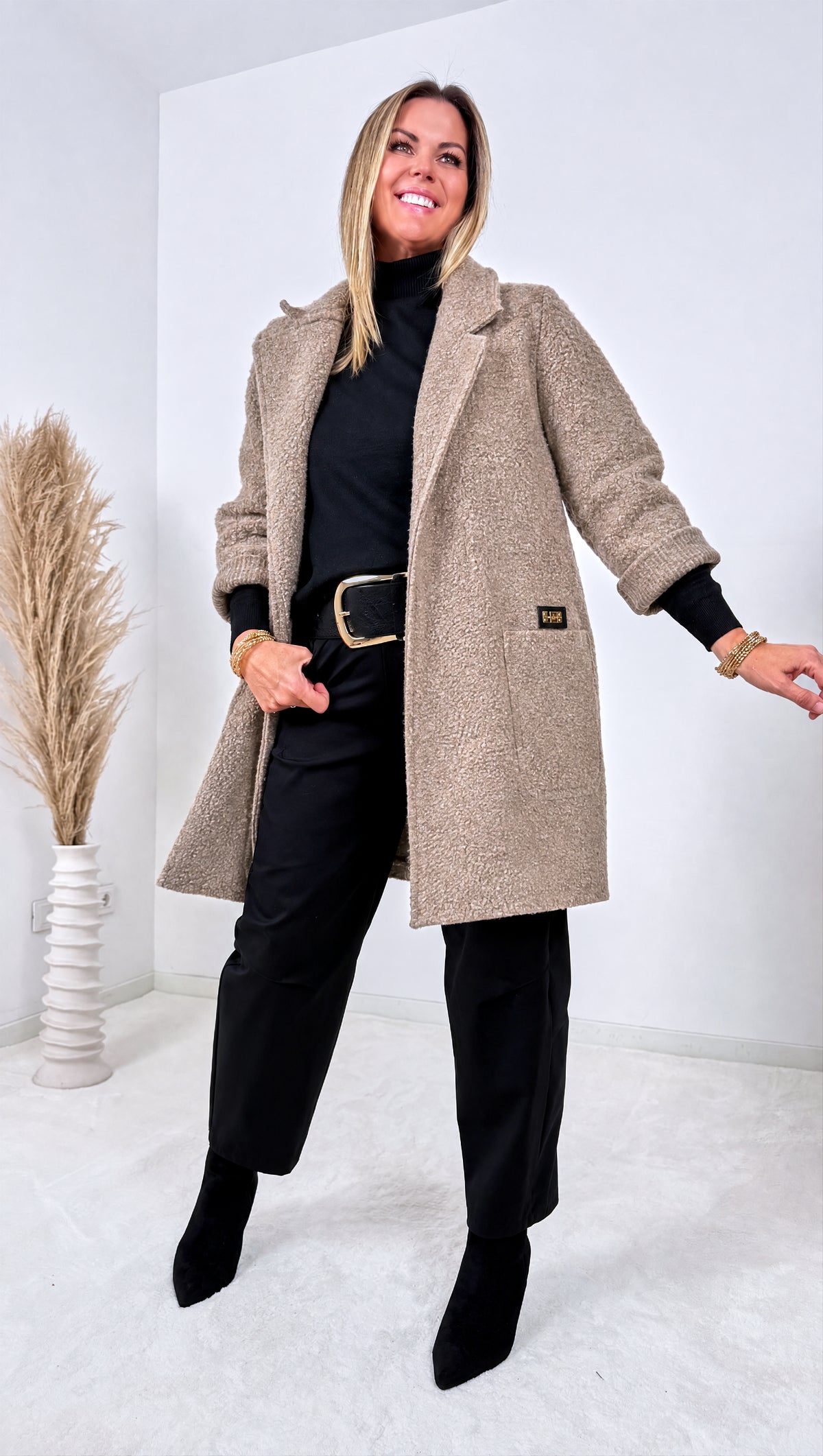 Boucle Mantel Nadir *Taupe*