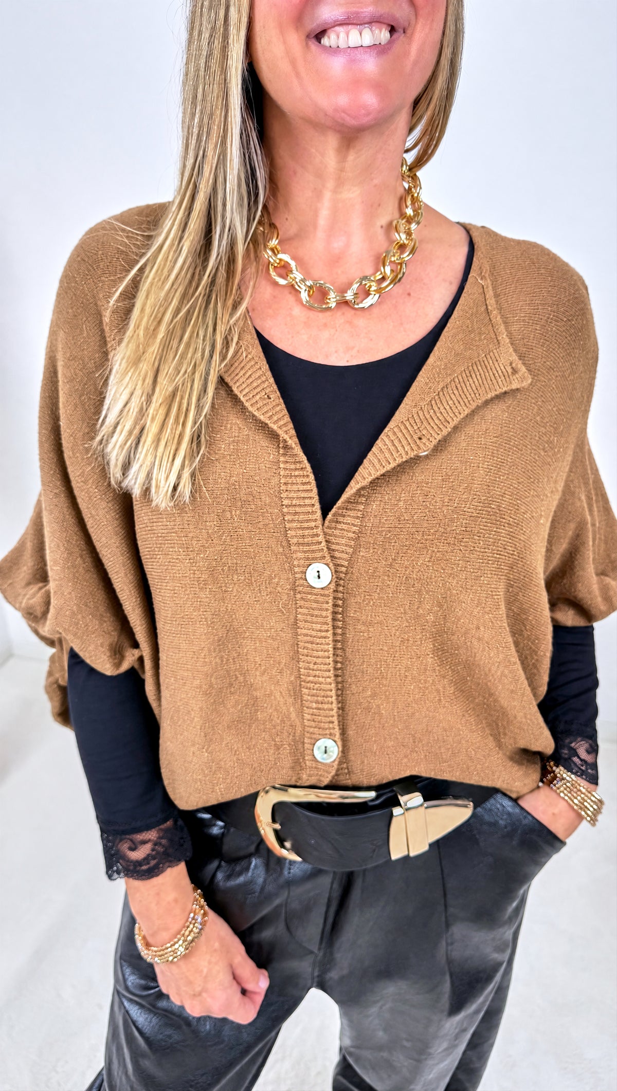 Strickjacke Nordend *Camel*