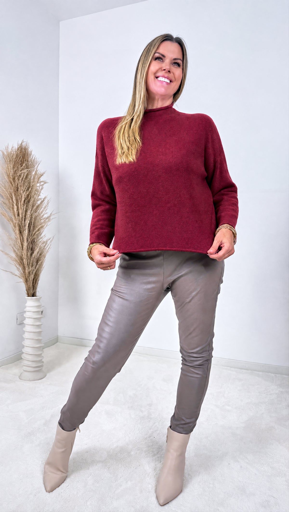 Strickpullover Wisteria *Bordeaux*