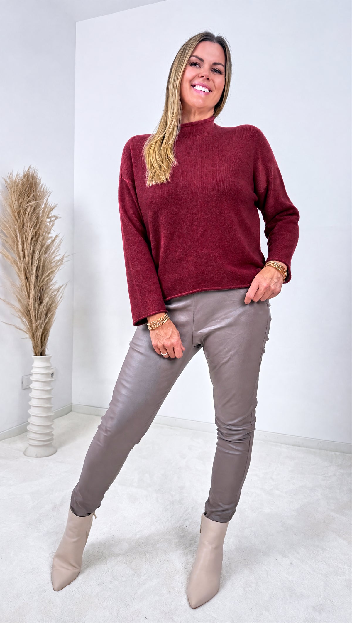 Strickpullover Wisteria *Bordeaux*