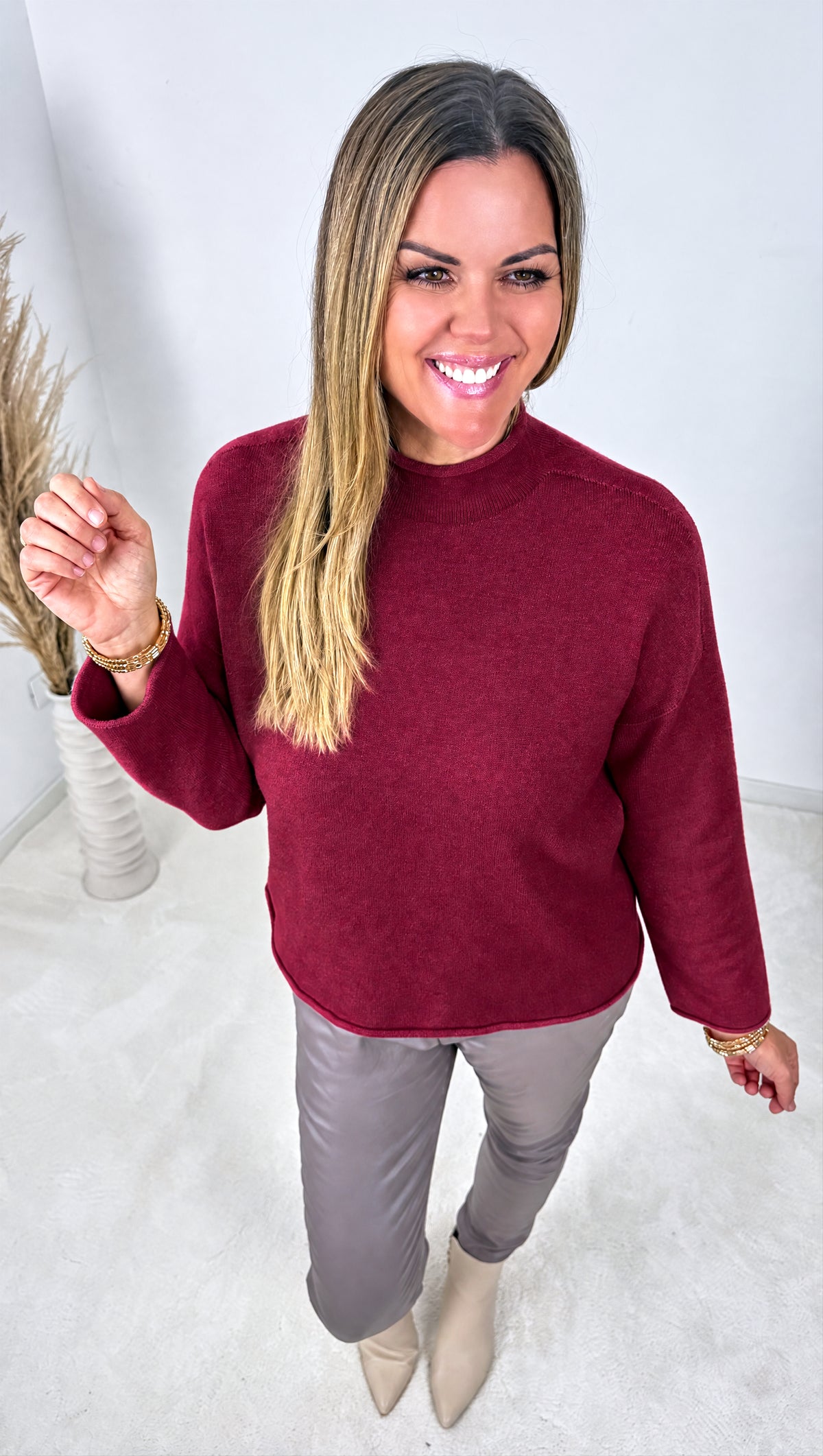 Strickpullover Wisteria *Bordeaux*