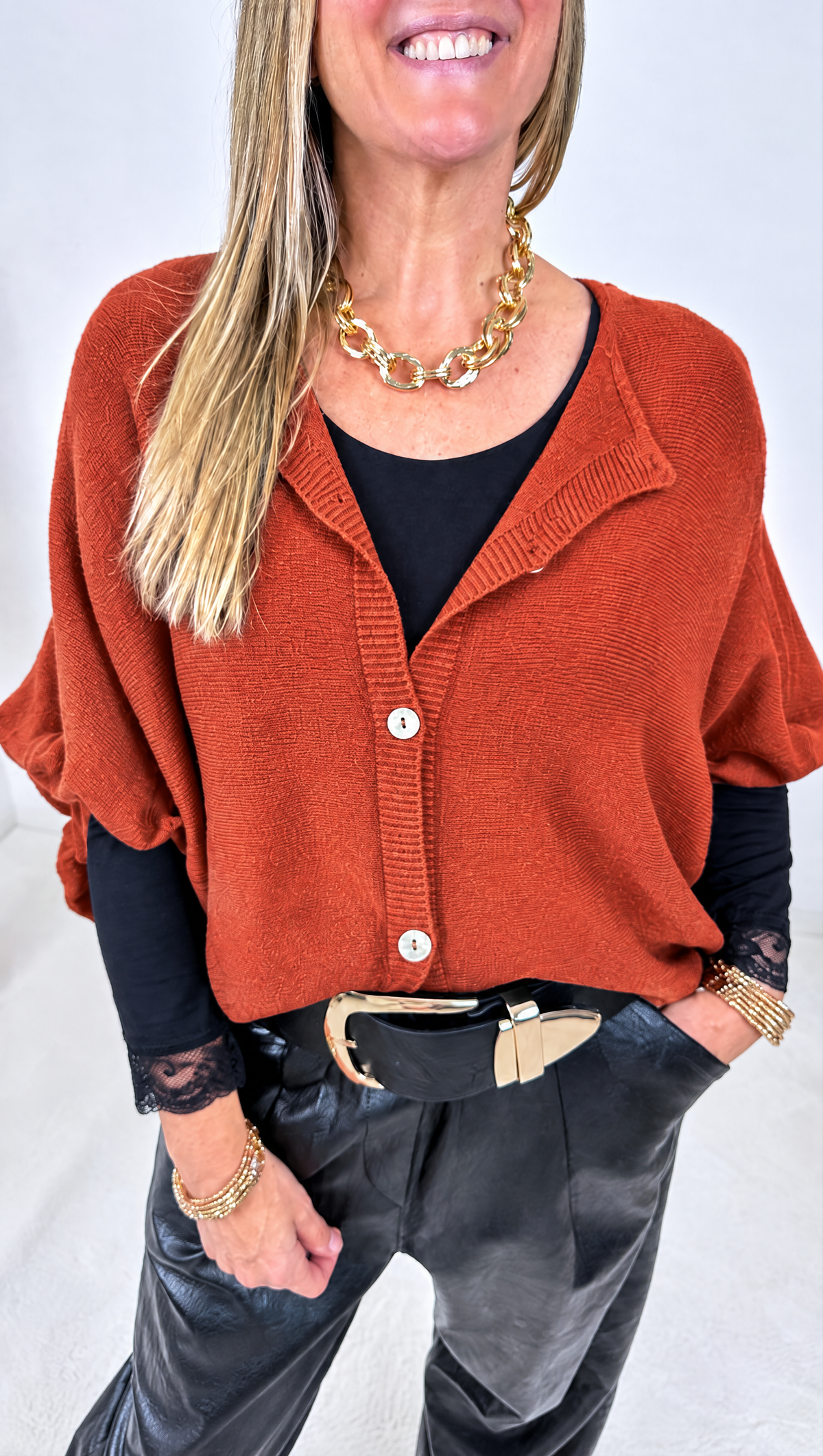 Strickjacke Nordend *Rost*