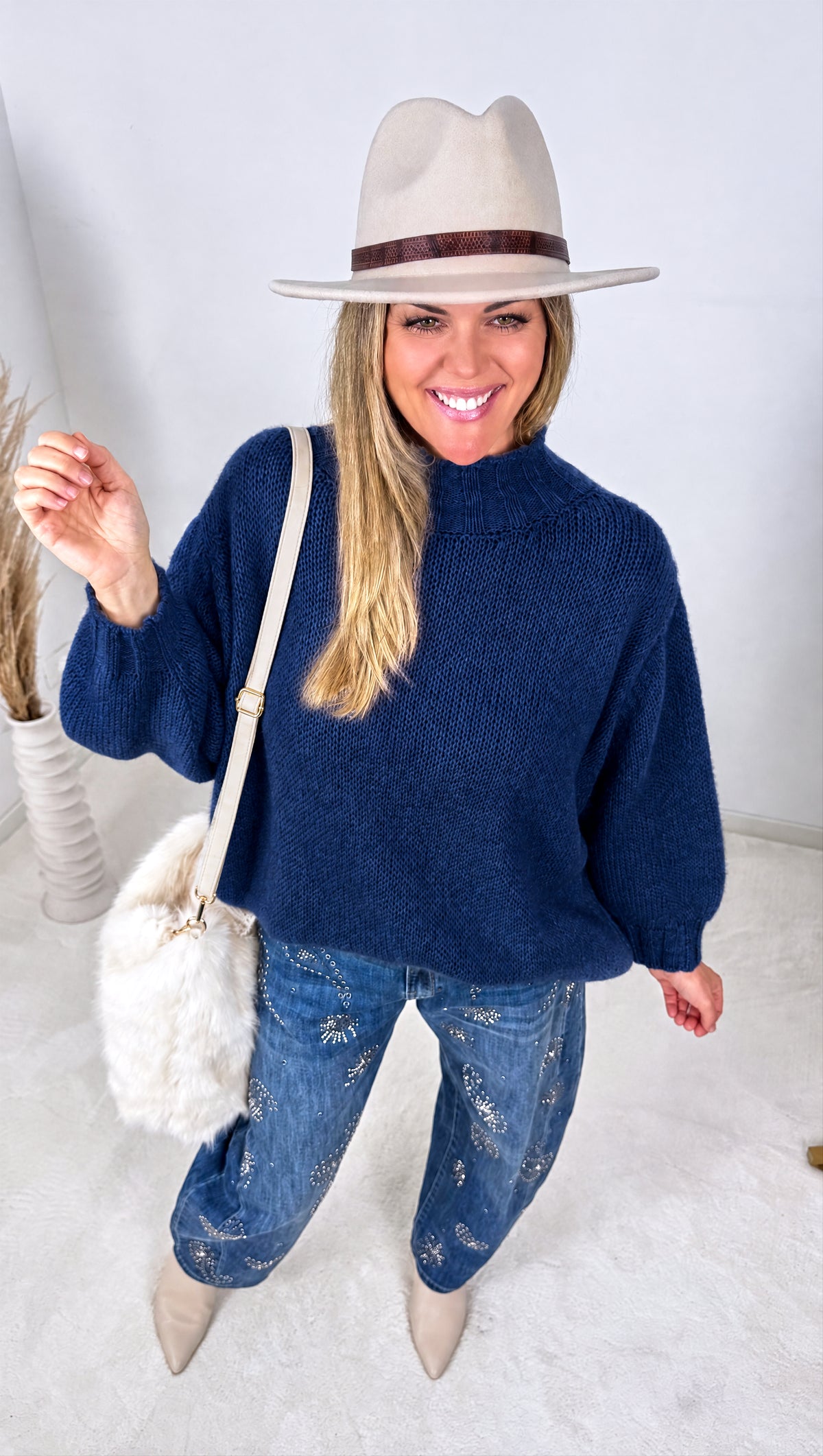 Strickpullover Autumn Ridge *Dunkelblau*