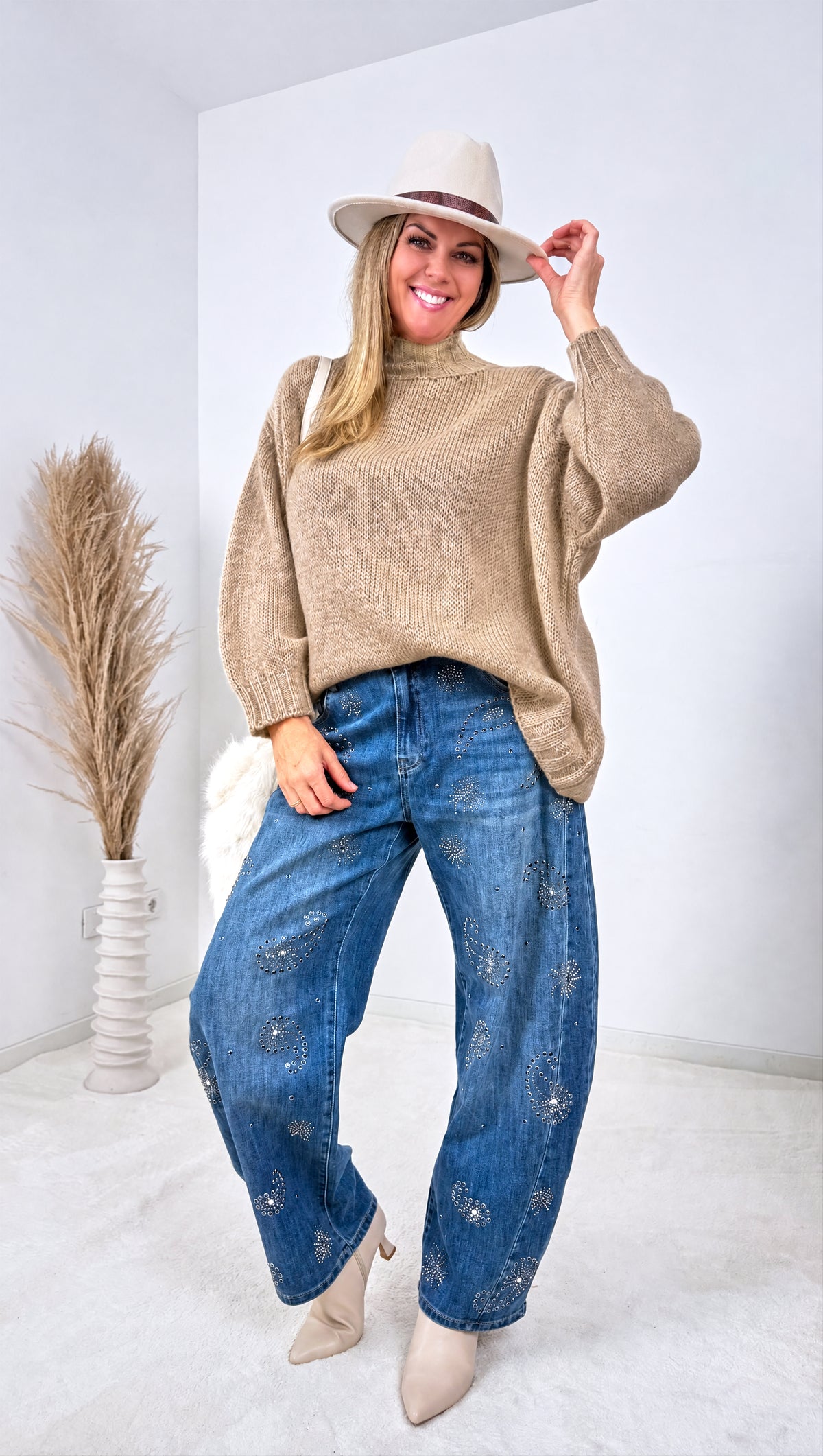Strickpullover Autumn Ridge *Camel*