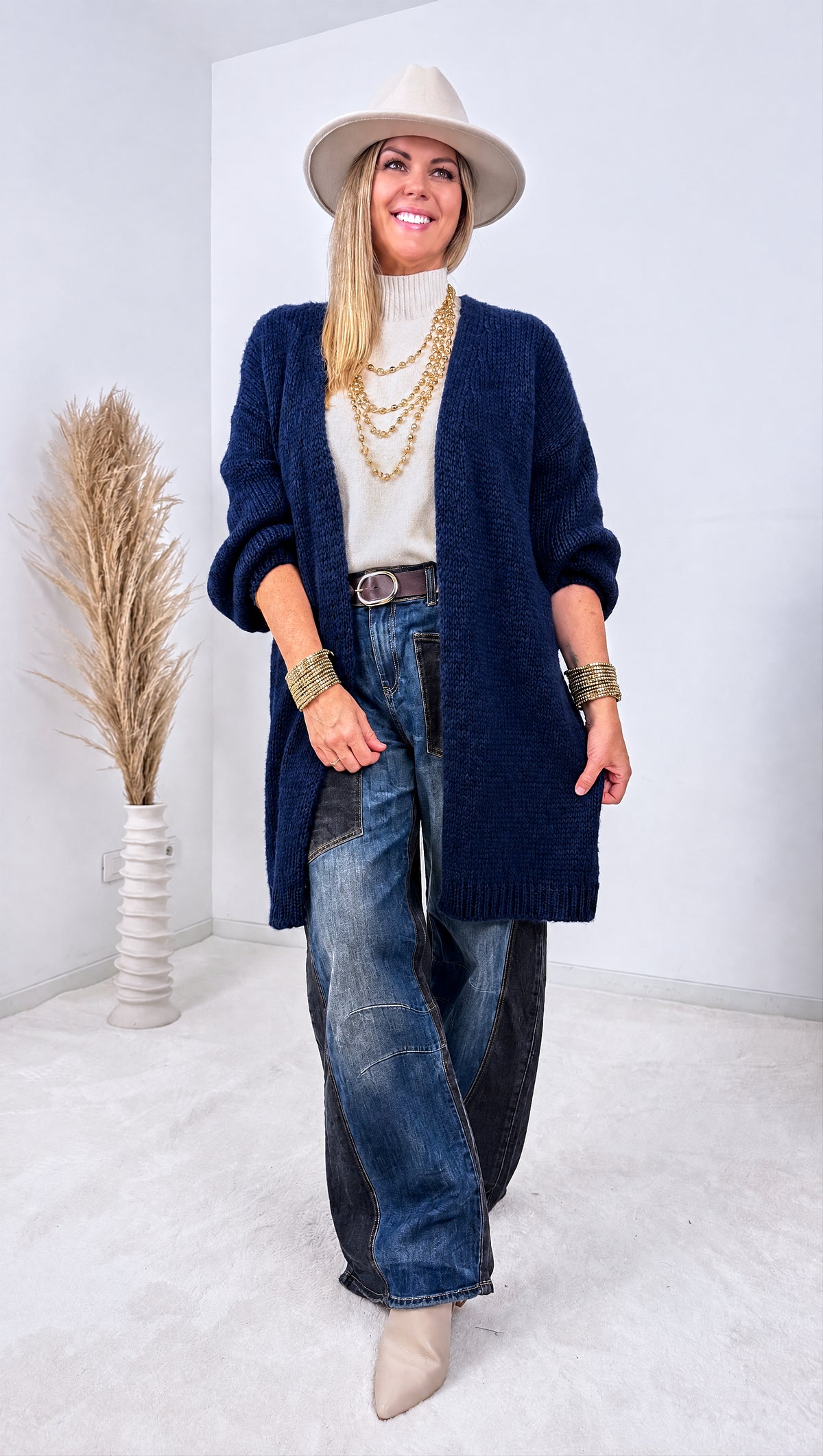 Strickjacke Smile *Dunkelblau*