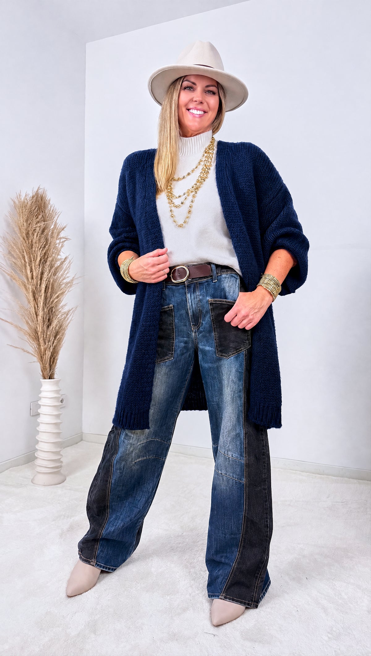 Strickjacke Smile *Dunkelblau*