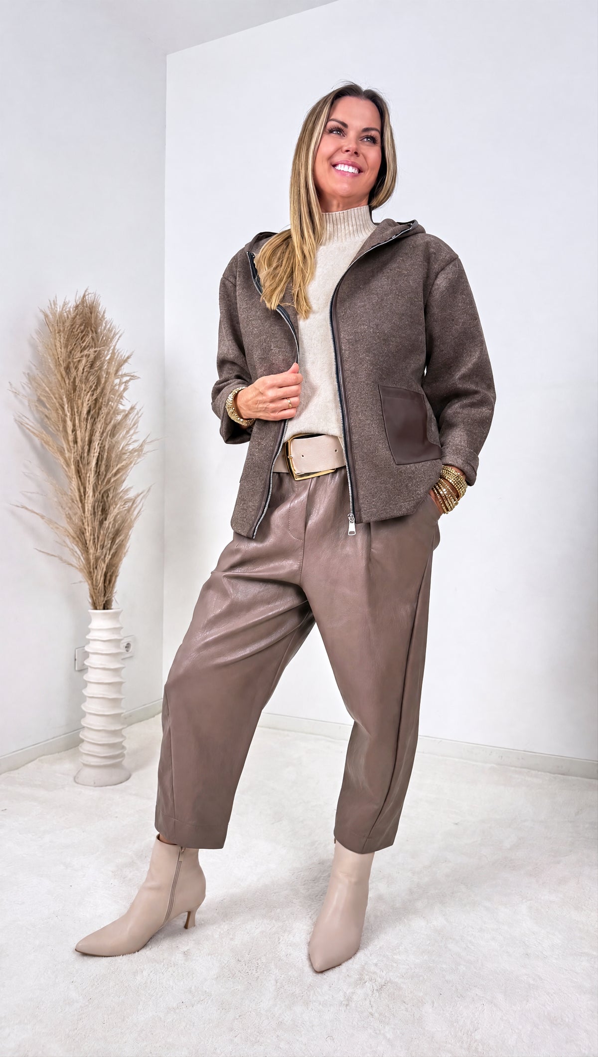 Strickjacke Rustic Sky *Schoko*