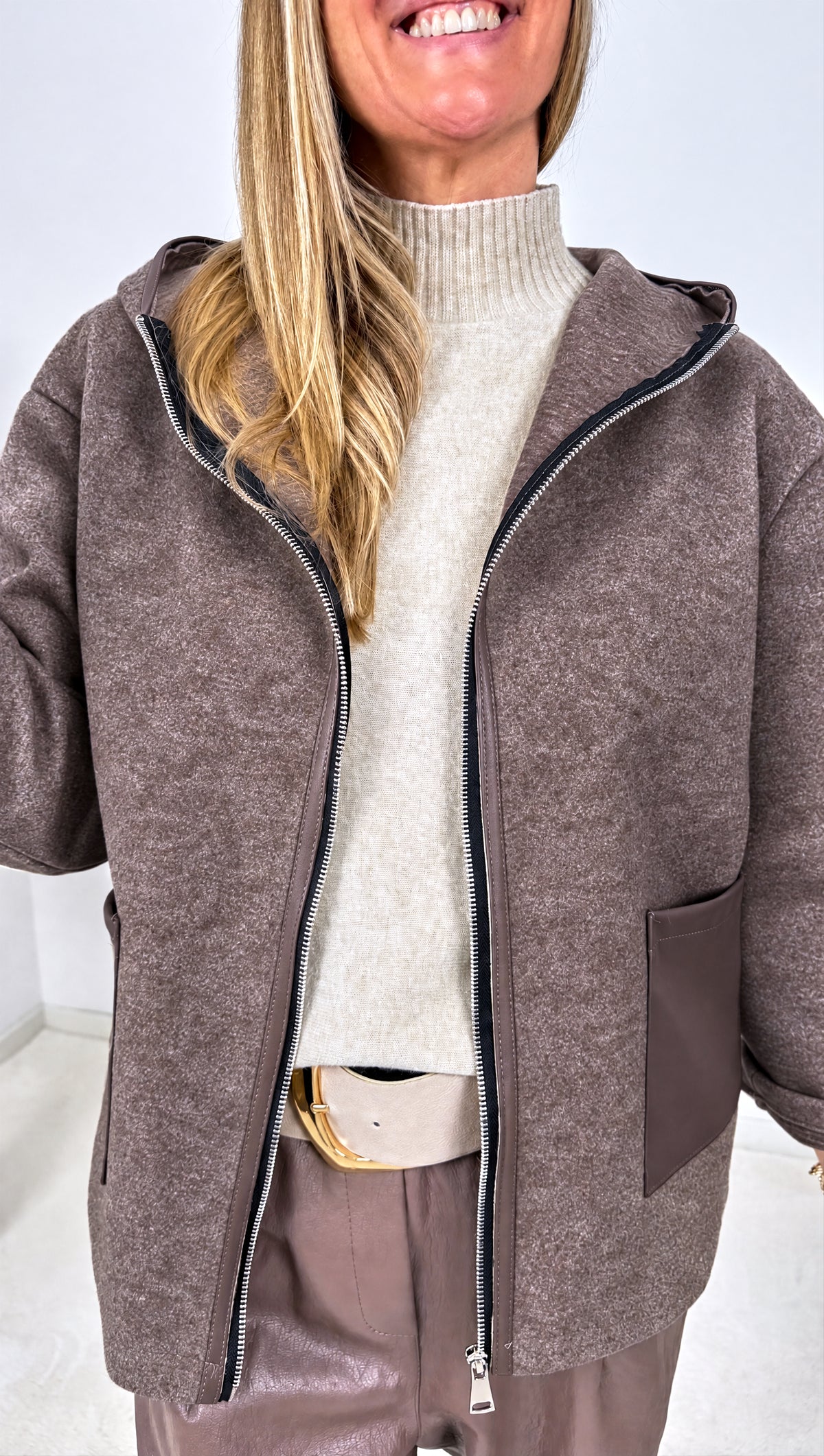 Strickjacke Rustic Sky *Schoko*